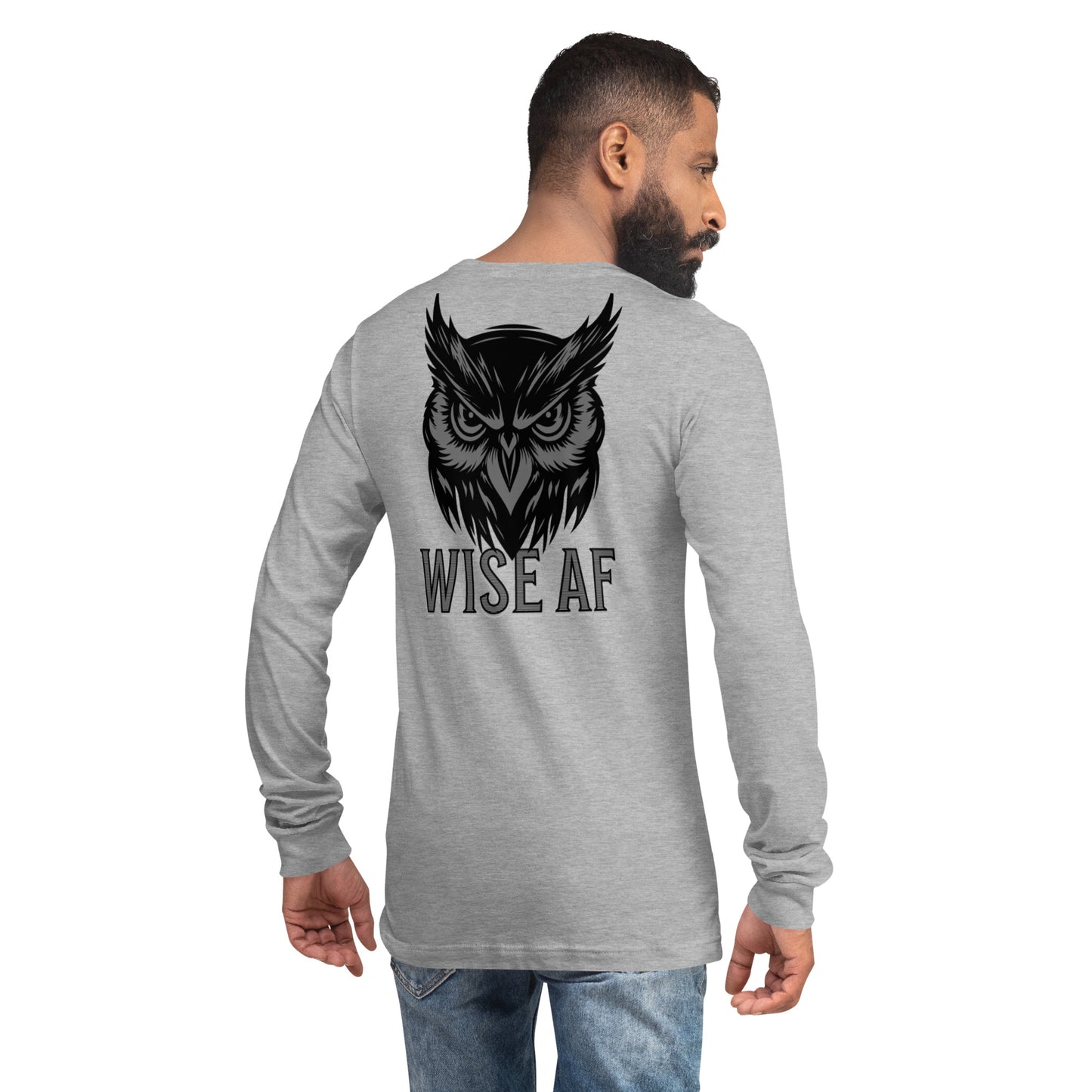 Wise AF Owl Unisex Long Sleeve Shirt