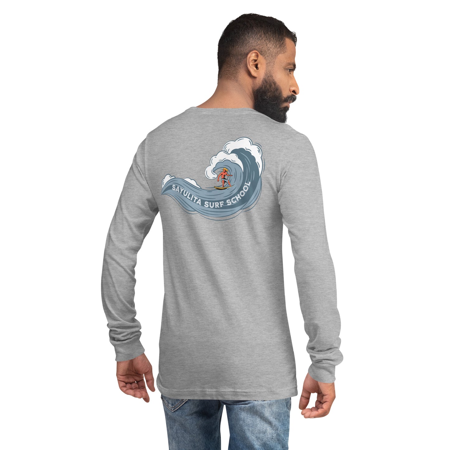 Sayulita Surf School Wave Unisex Long Sleeve Shirt