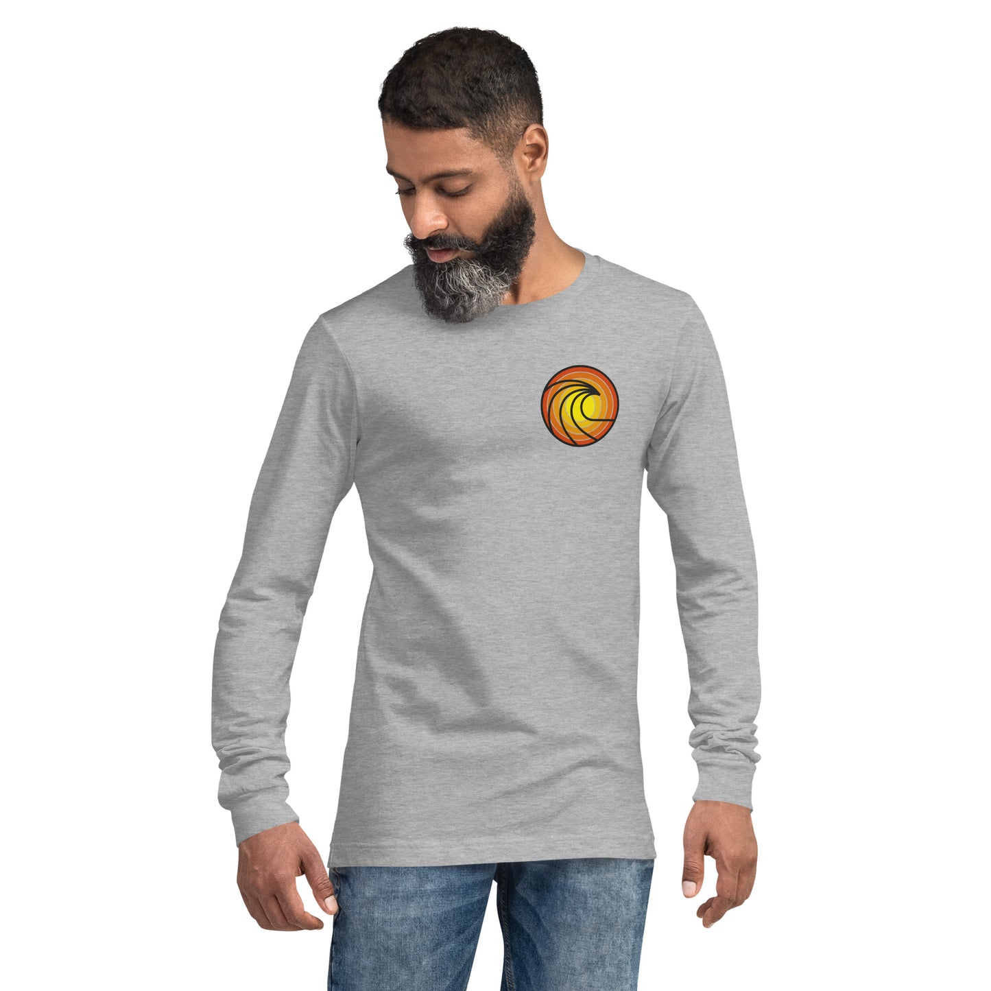 Wave in Sunset Unisex Long Sleeve Shirt