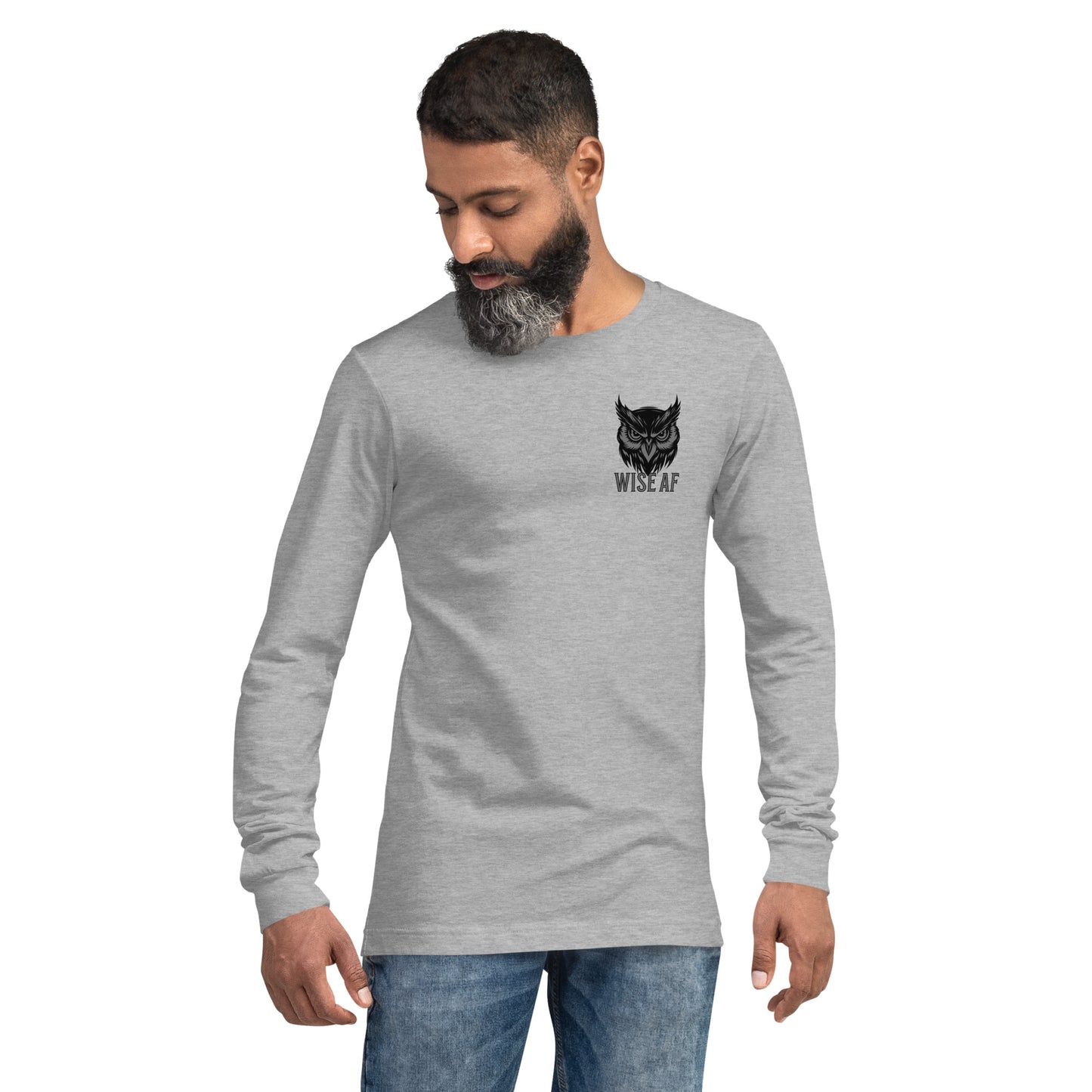 Wise AF Owl Unisex Long Sleeve Shirt