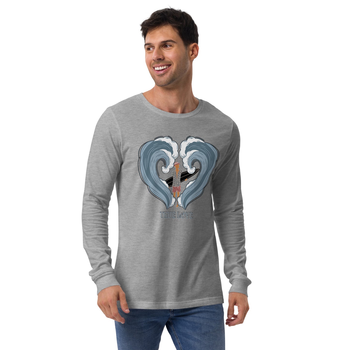 True Love Surf Waves Unisex Long Sleeve Shirt