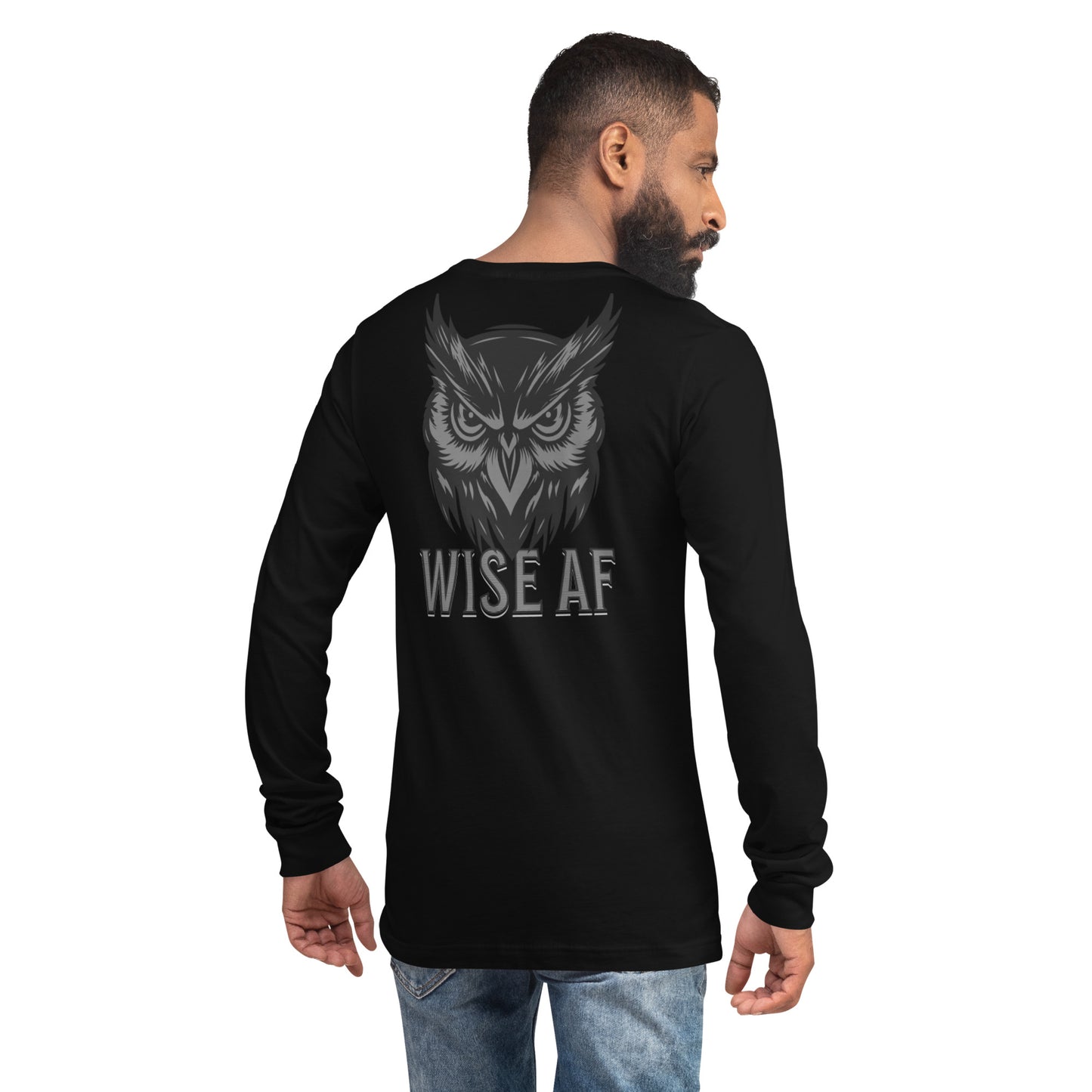 Wise AF Owl Unisex Long Sleeve Shirt