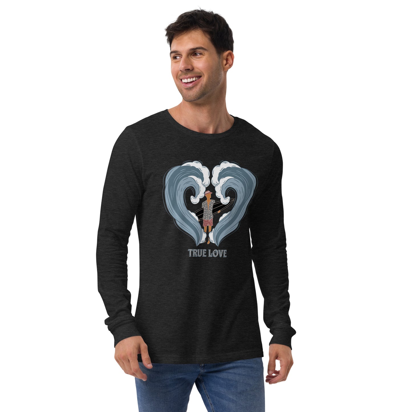 True Love Surf Waves Unisex Long Sleeve Shirt