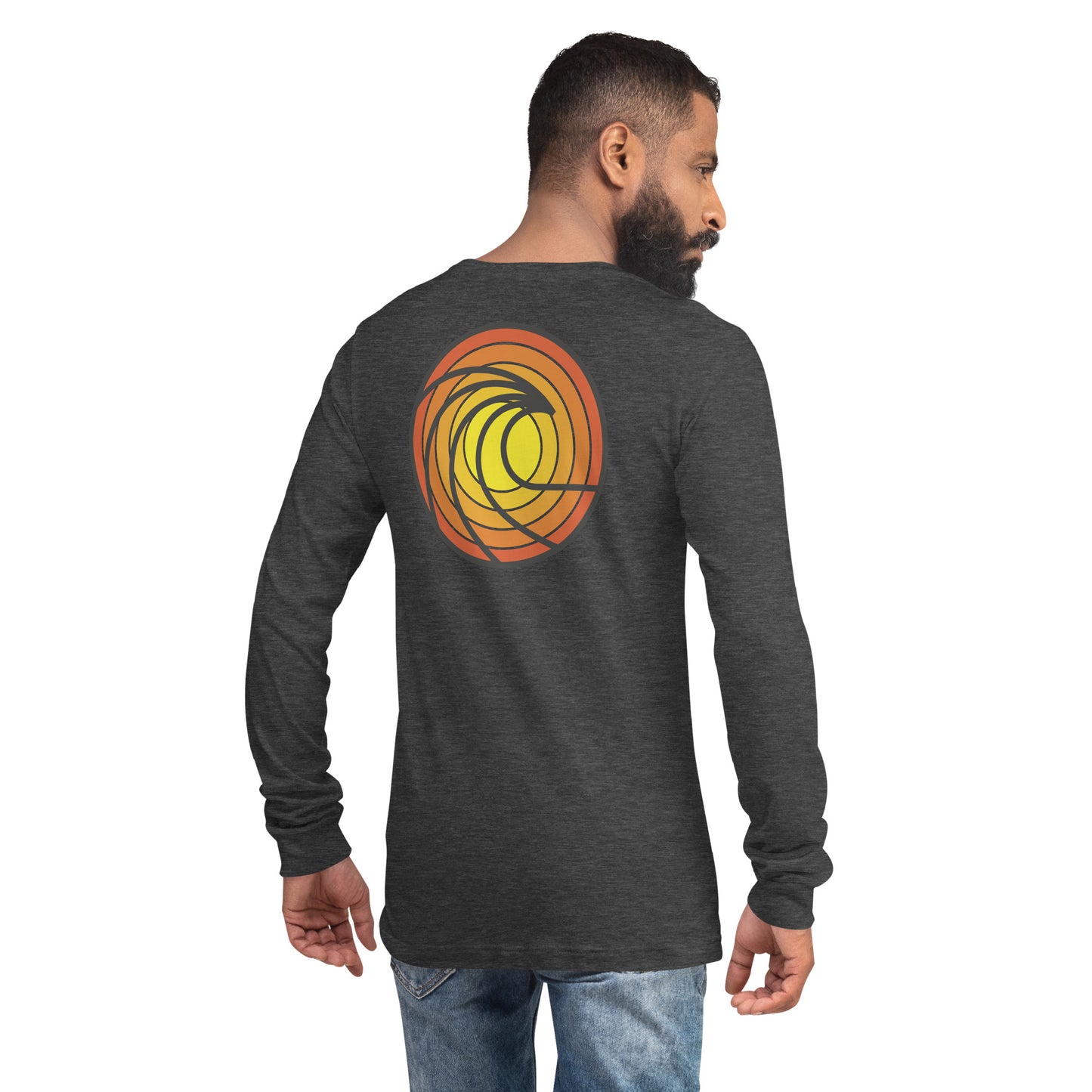 Wave in Sunset Unisex Long Sleeve Shirt