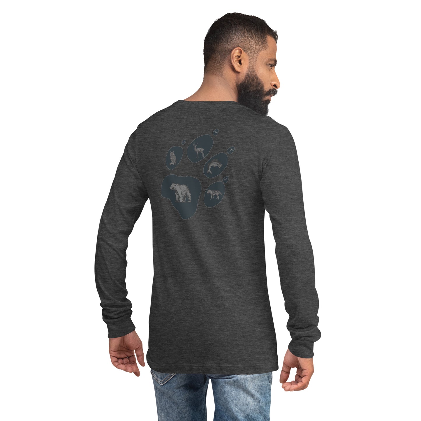 Animals Paw Print Unisex Long Sleeve Shirt