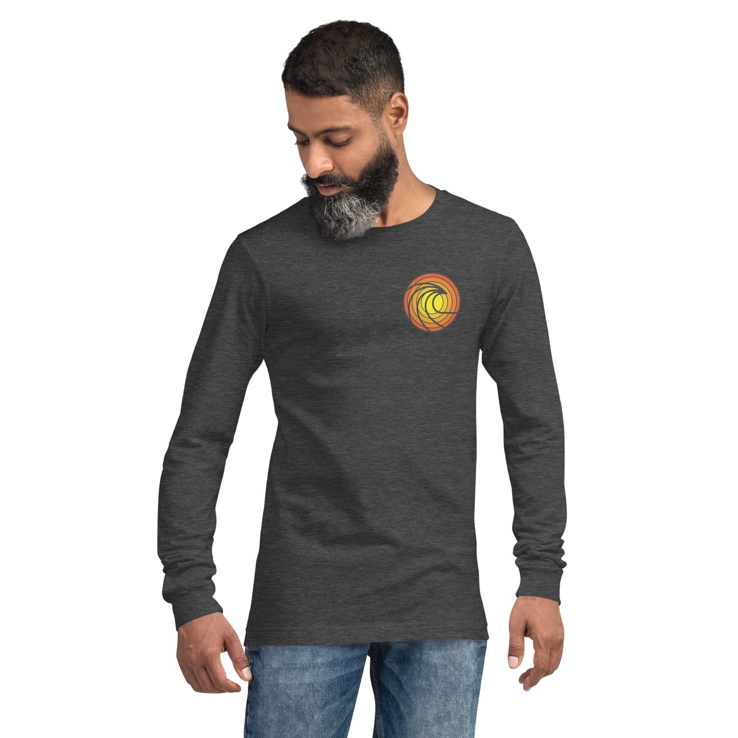 Wave in Sunset Unisex Long Sleeve Shirt