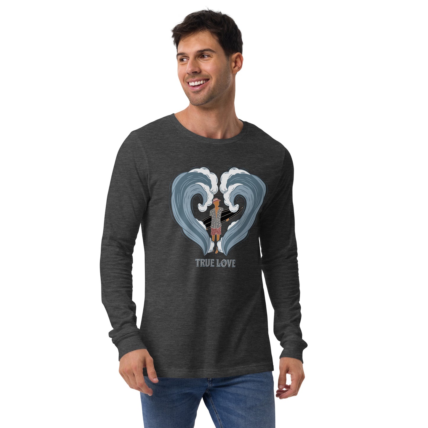 True Love Surf Waves Unisex Long Sleeve Shirt