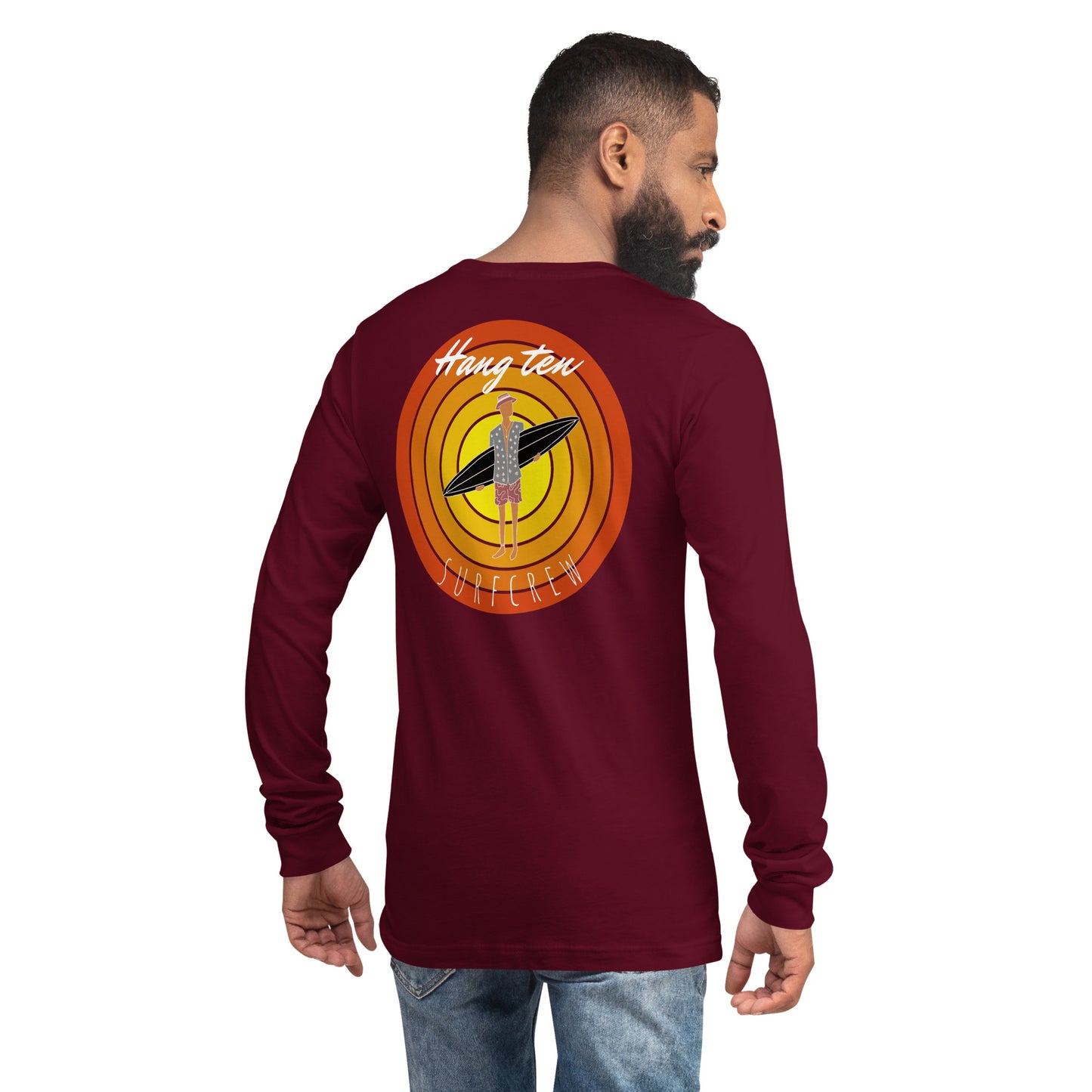 Hang Ten Surf Crew Unisex Long Sleeve Shirt