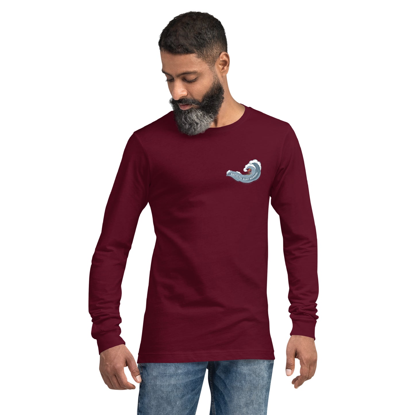 Sayulita Surf School Wave Unisex Long Sleeve Shirt