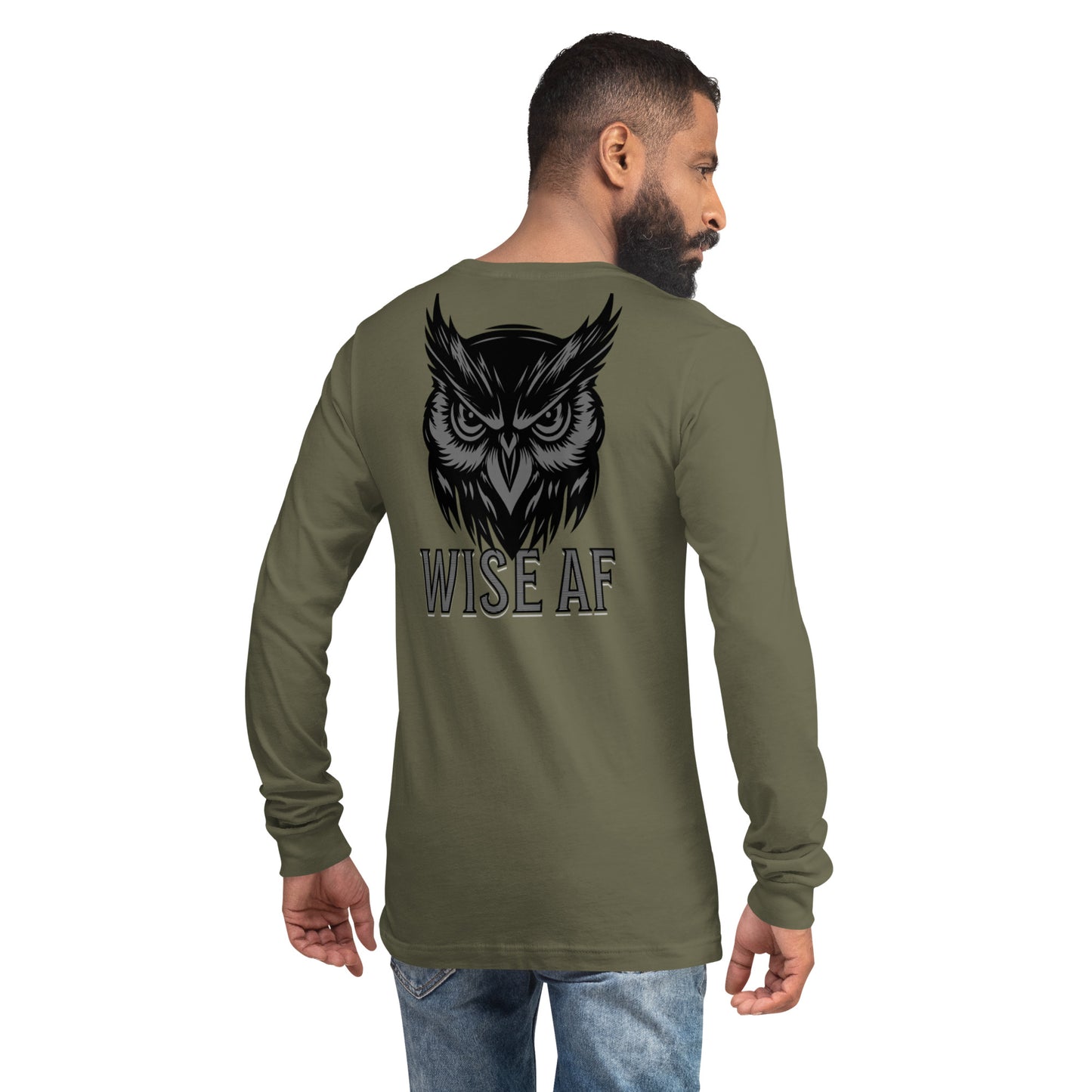 Wise AF Owl Unisex Long Sleeve Shirt