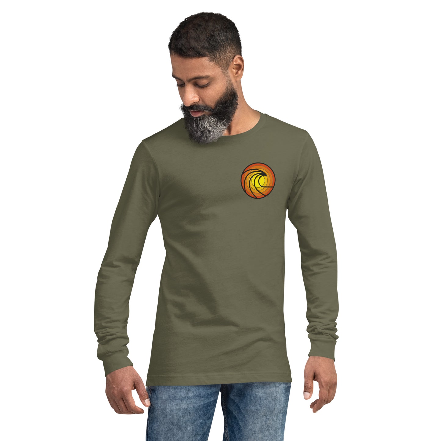 Wave in Sunset Unisex Long Sleeve Shirt