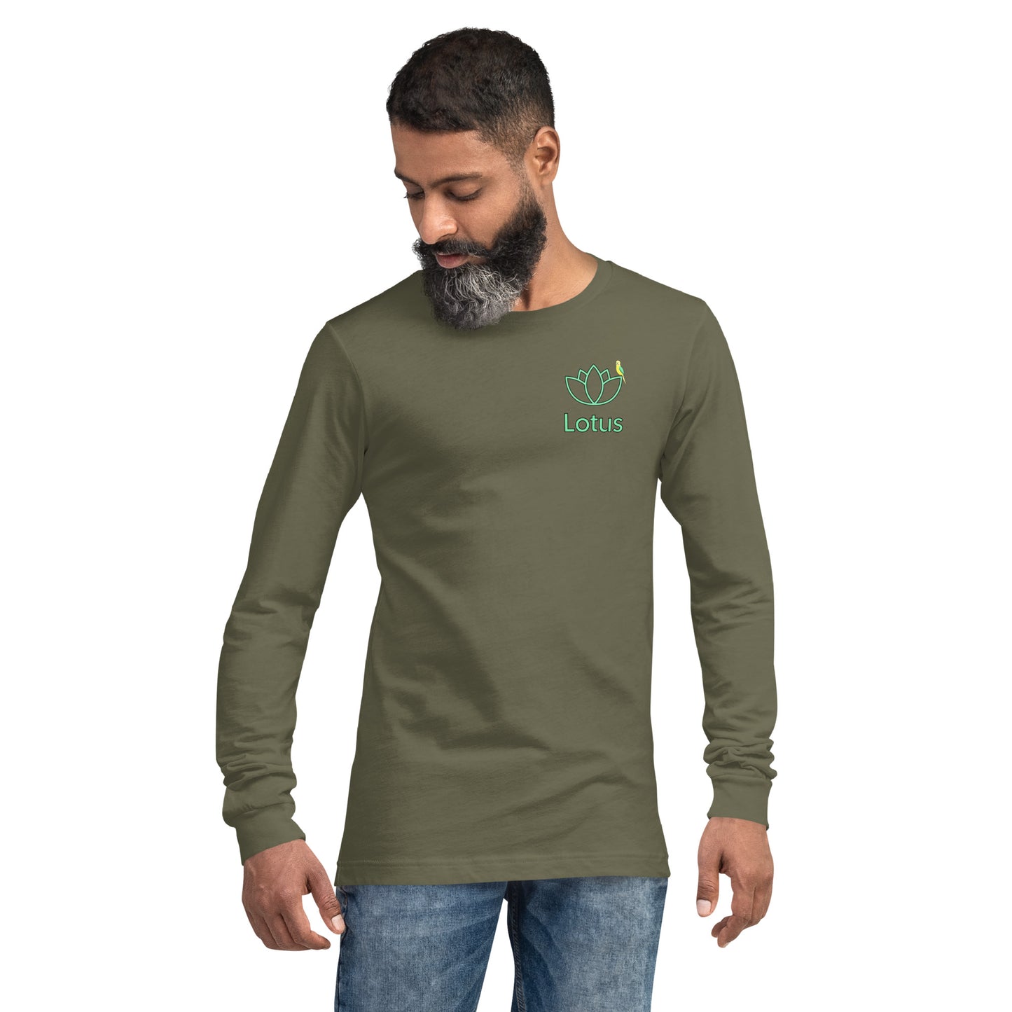 Lotus Bird Unisex Long Sleeve Shirt