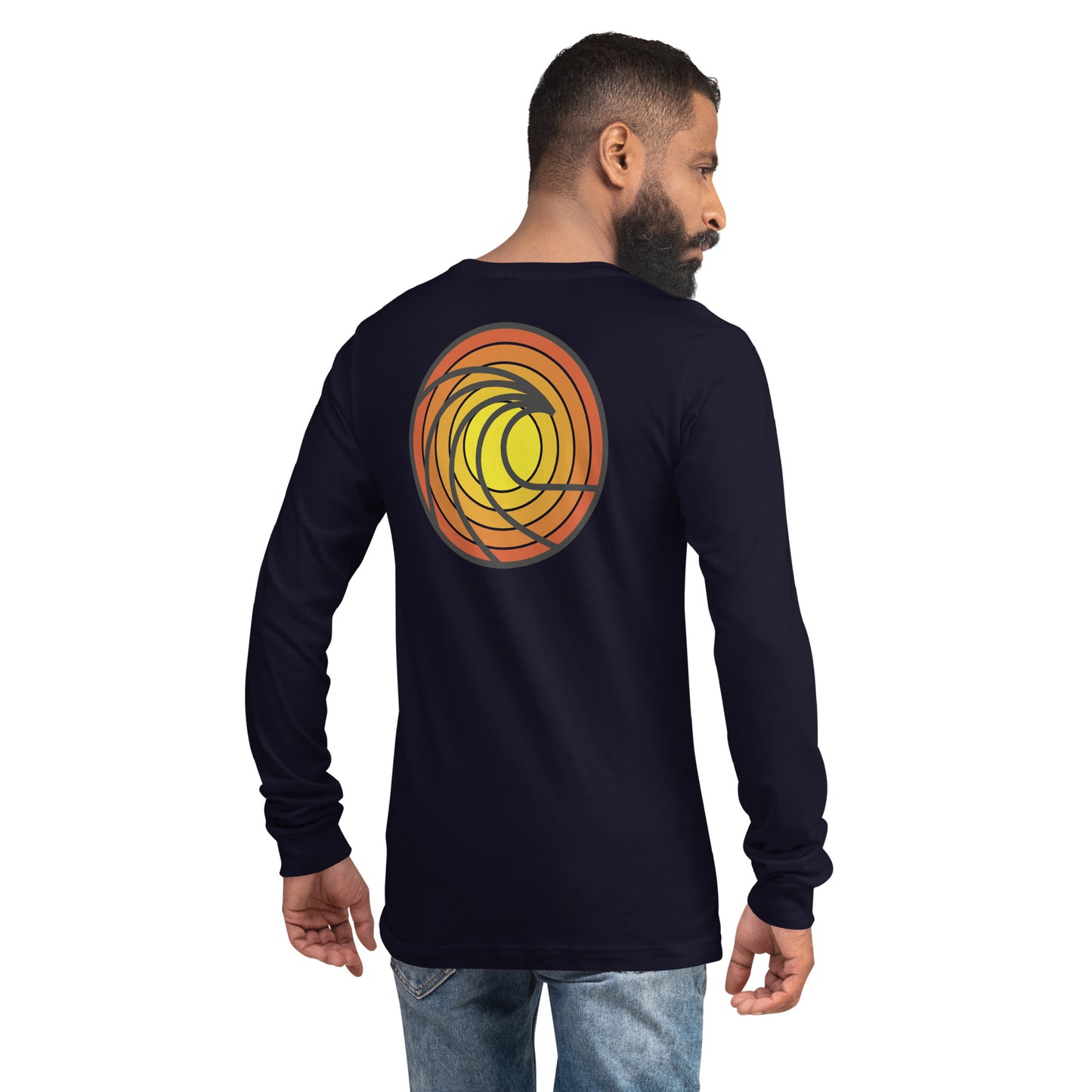 Wave in Sunset Unisex Long Sleeve Shirt