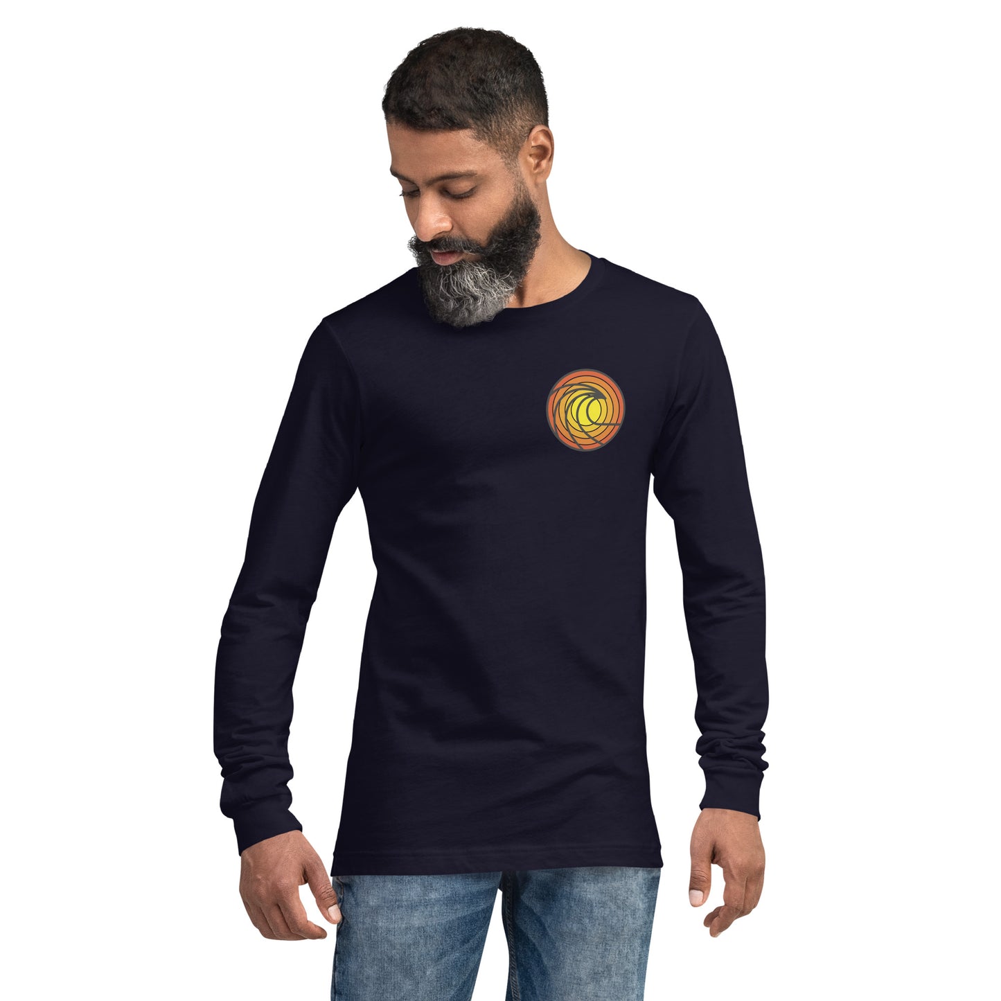 Wave in Sunset Unisex Long Sleeve Shirt