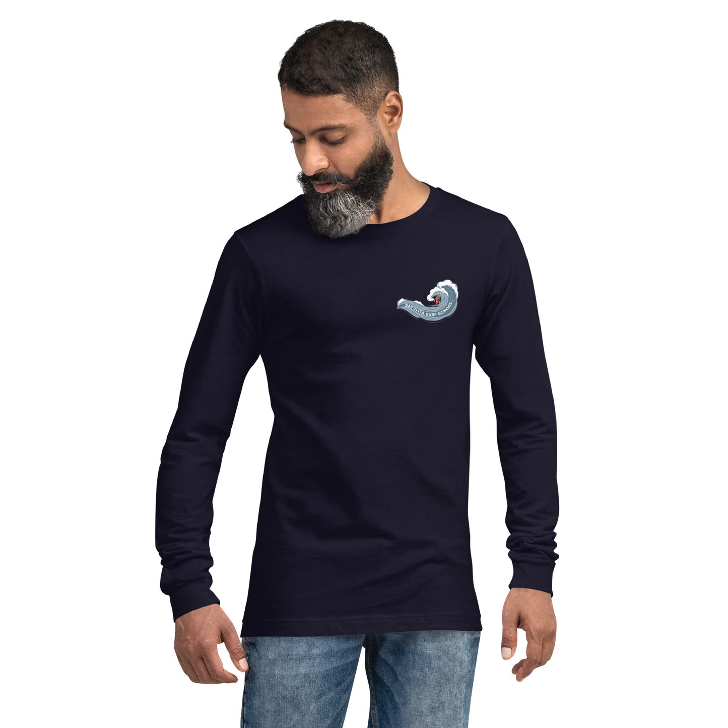 Sayulita Surf School Wave Unisex Long Sleeve Shirt