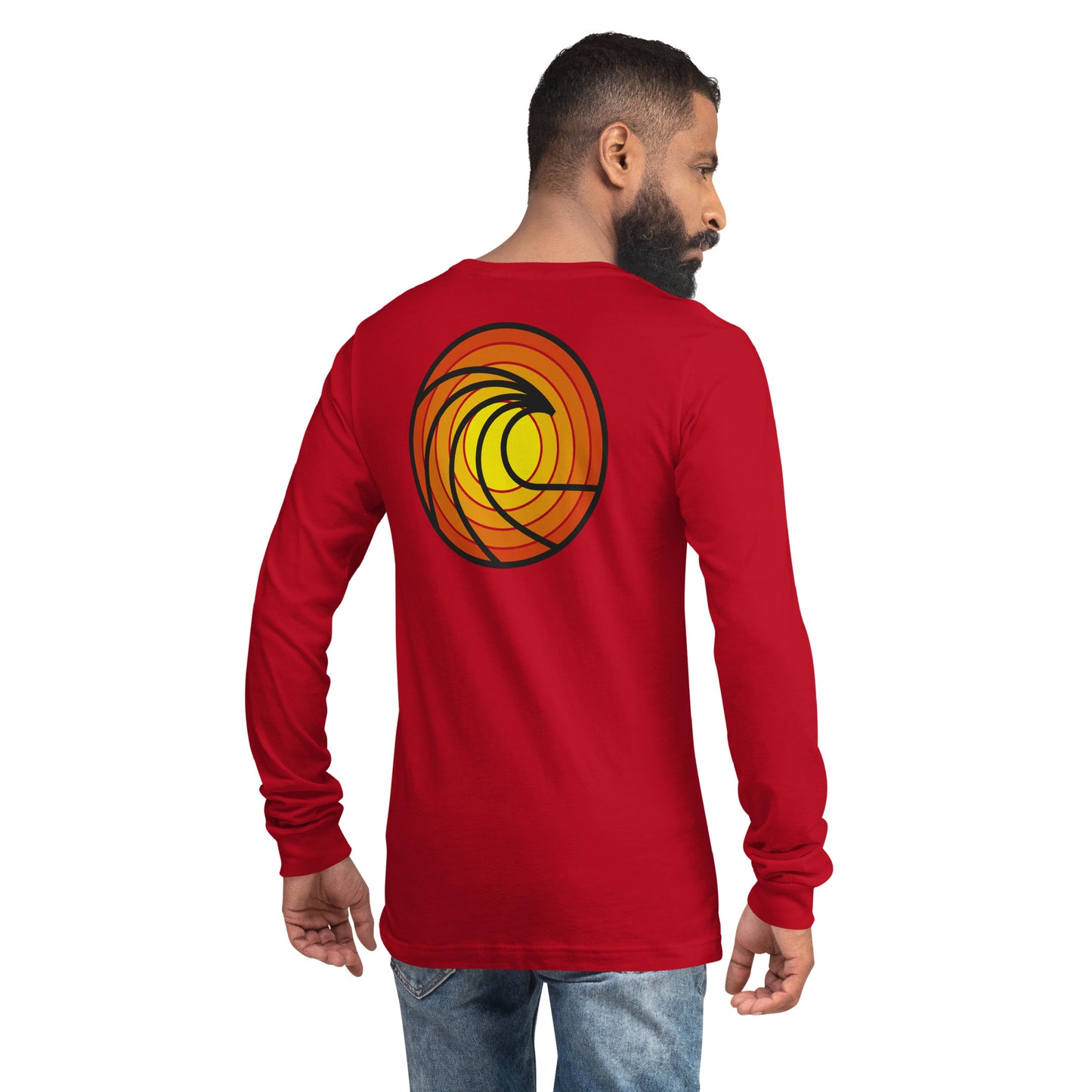 Wave in Sunset Unisex Long Sleeve Shirt