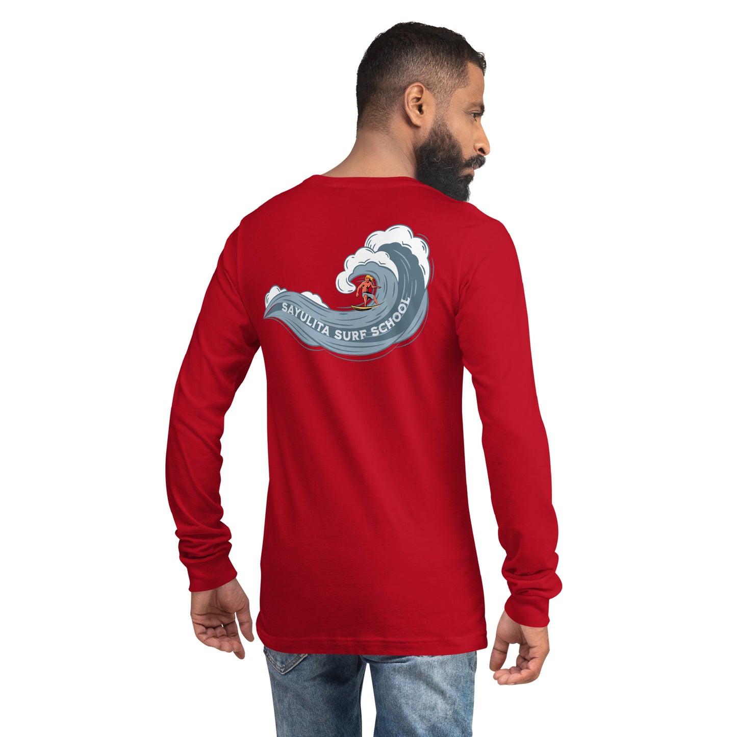 Sayulita Surf School Wave Unisex Long Sleeve Shirt