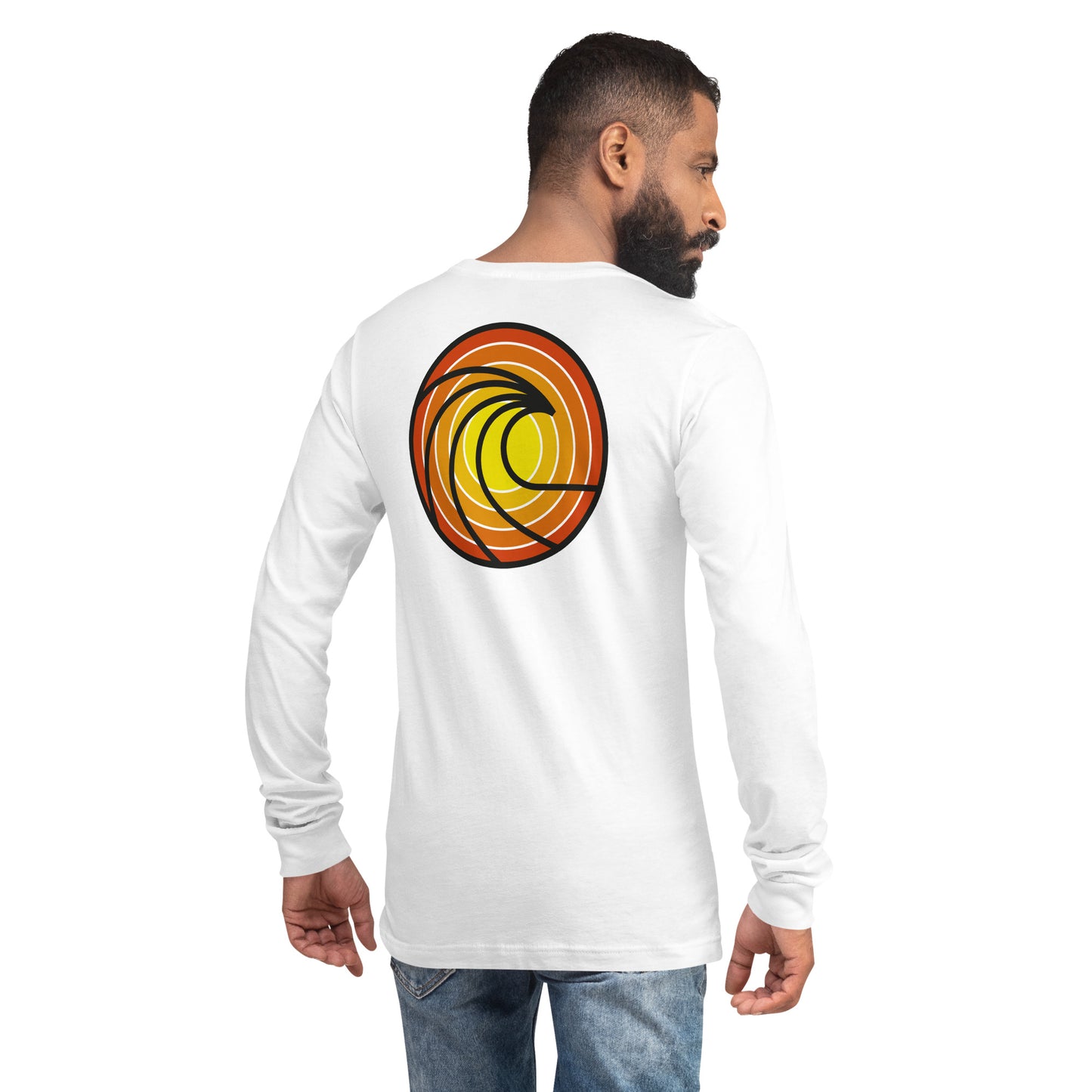 Wave in Sunset Unisex Long Sleeve Shirt