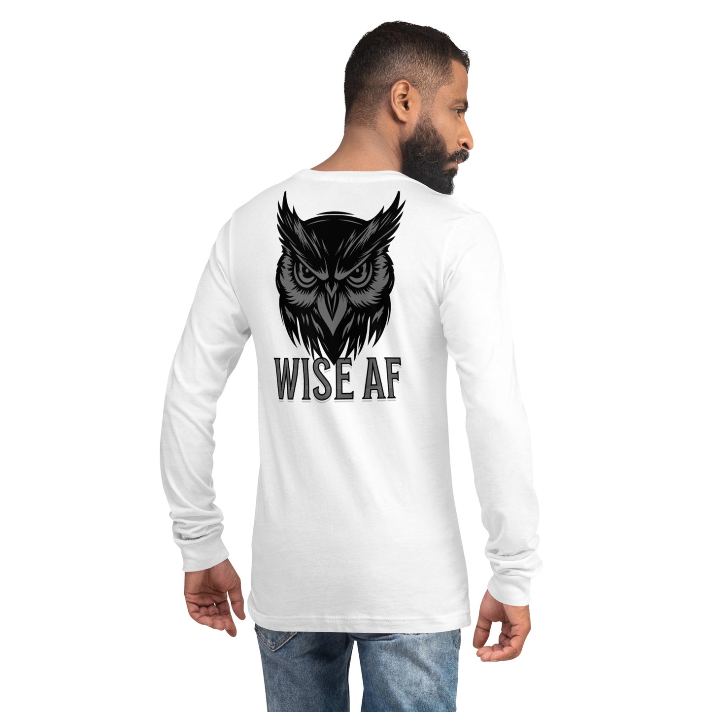 Wise AF Owl Unisex Long Sleeve Shirt