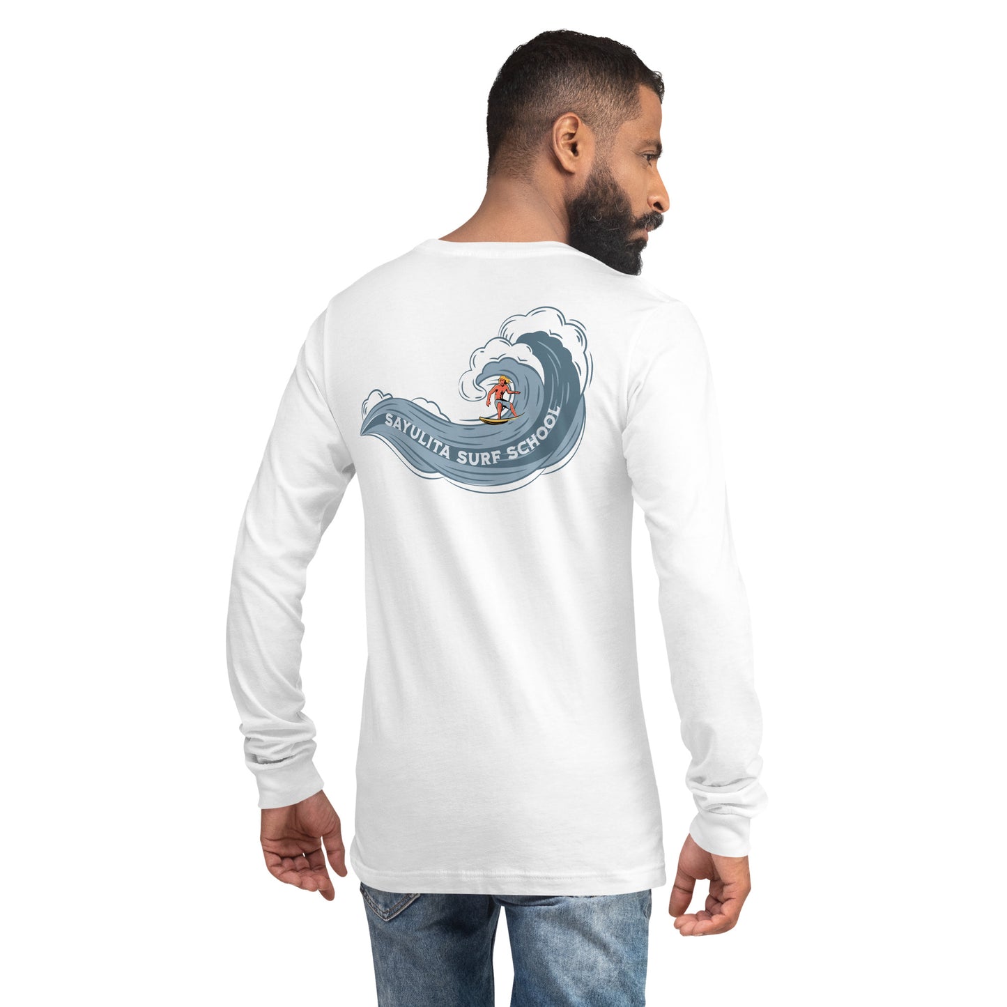 Sayulita Surf School Wave Unisex Long Sleeve Shirt