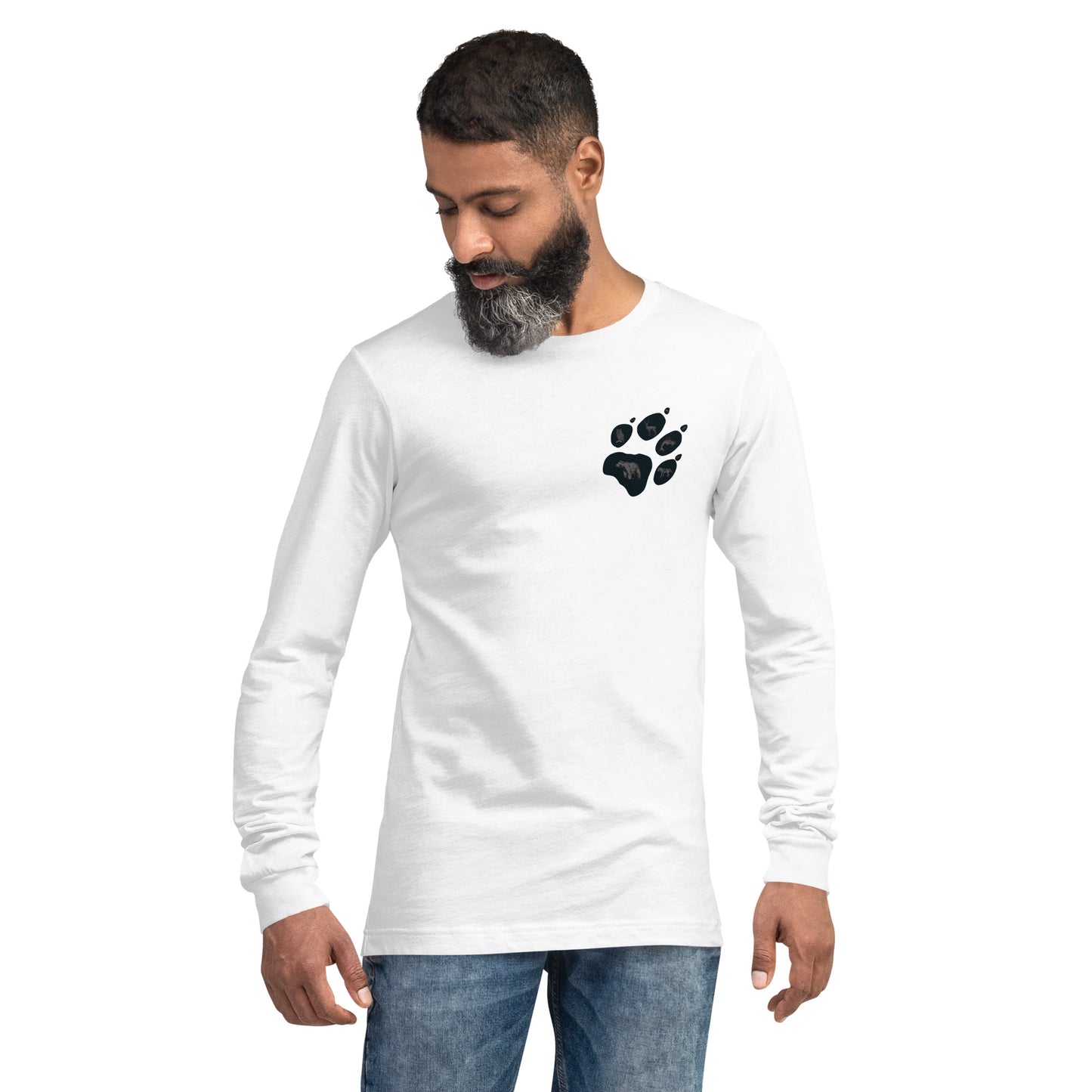 Animals Paw Print Unisex Long Sleeve Shirt