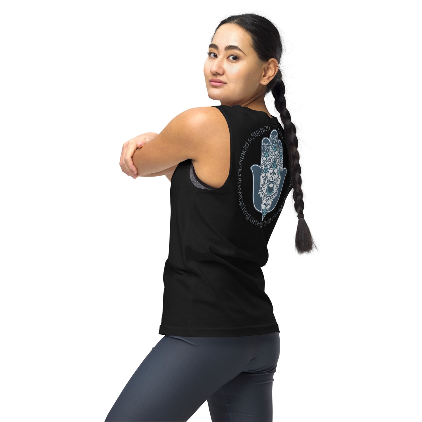 Namaste Palm Unisex Muscle Shirt