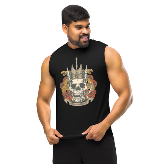 Memento Audere Semper Skull Unisex Muscle Shirt