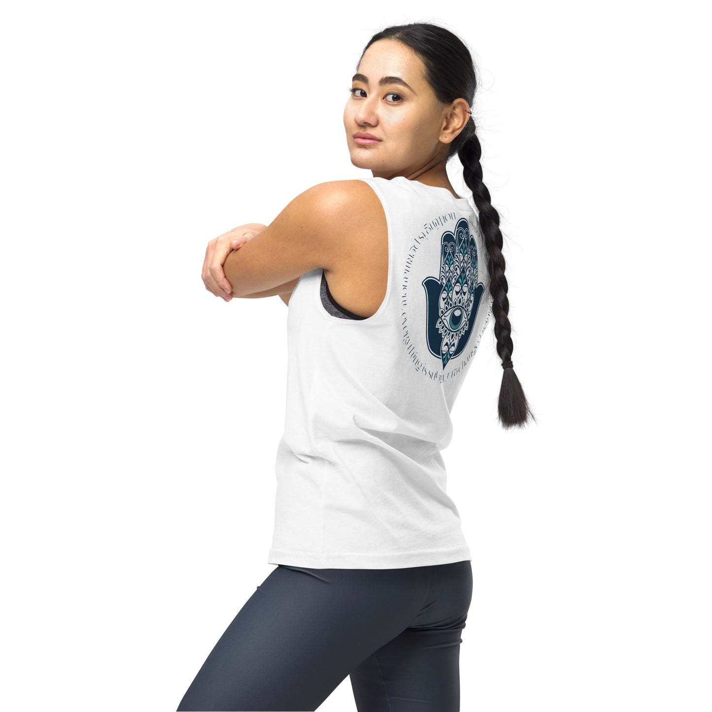 Namaste Palm Unisex Muscle Shirt