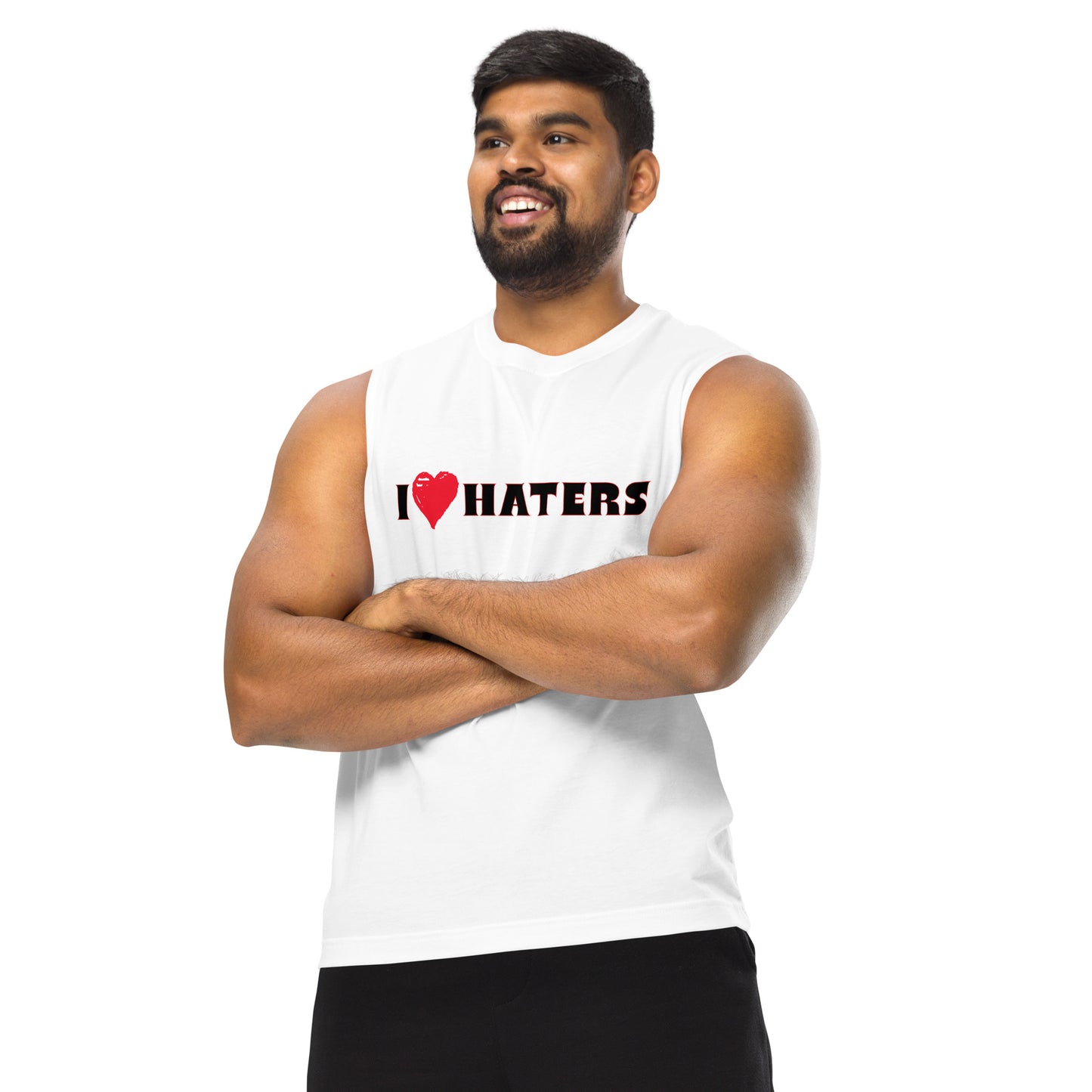 I Love Haters Unisex Muscle Shirt