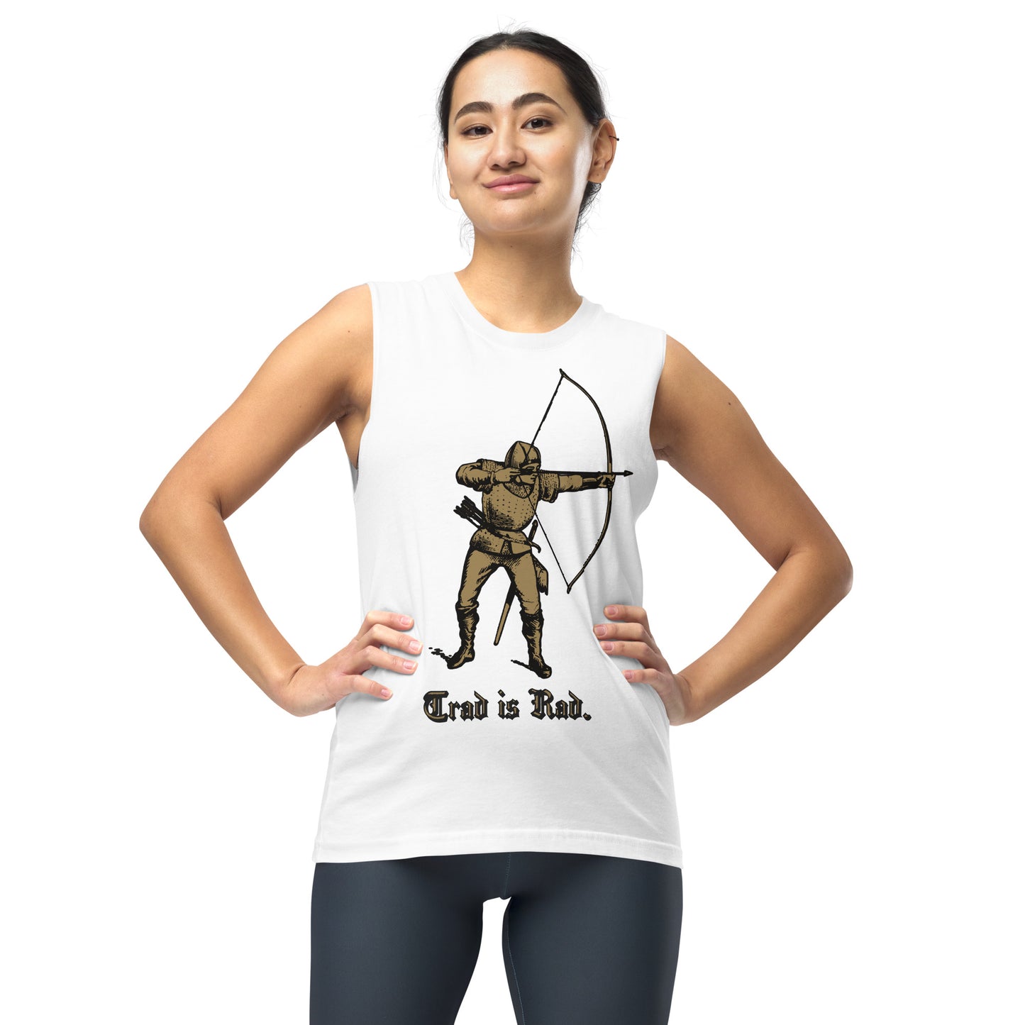 Traditional Archery is Rad Unisex Muscle Shirt