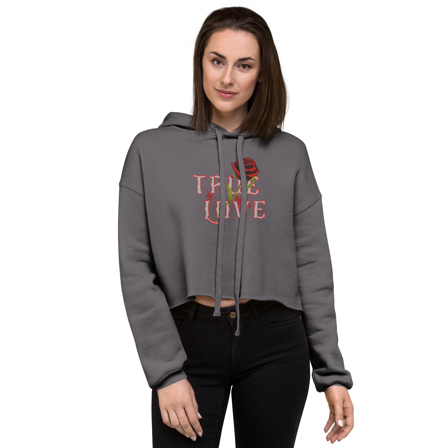 True Love Women's Crop Hoodie