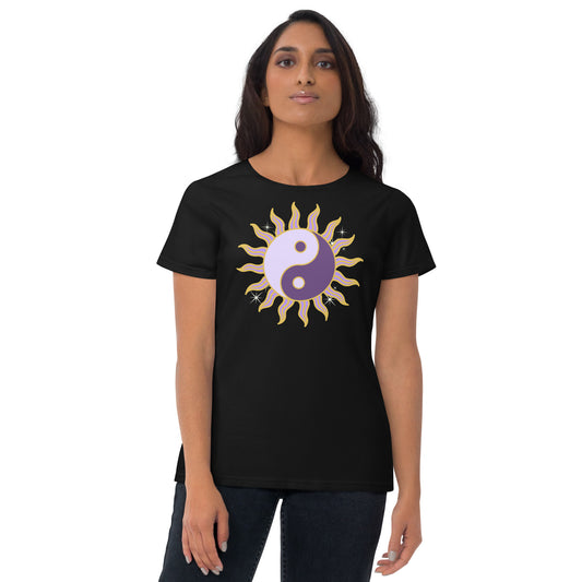 Yin Yang Sun Women's Short Sleeve T-Shirt