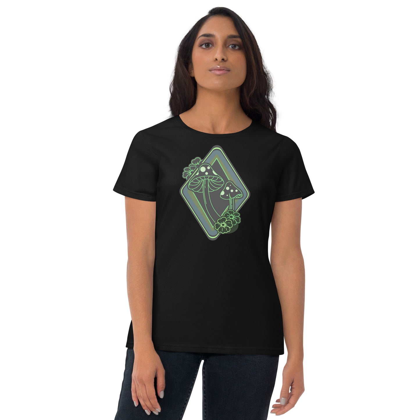 Mushrooms Diamond Women's Short Sleeve T-Shirt