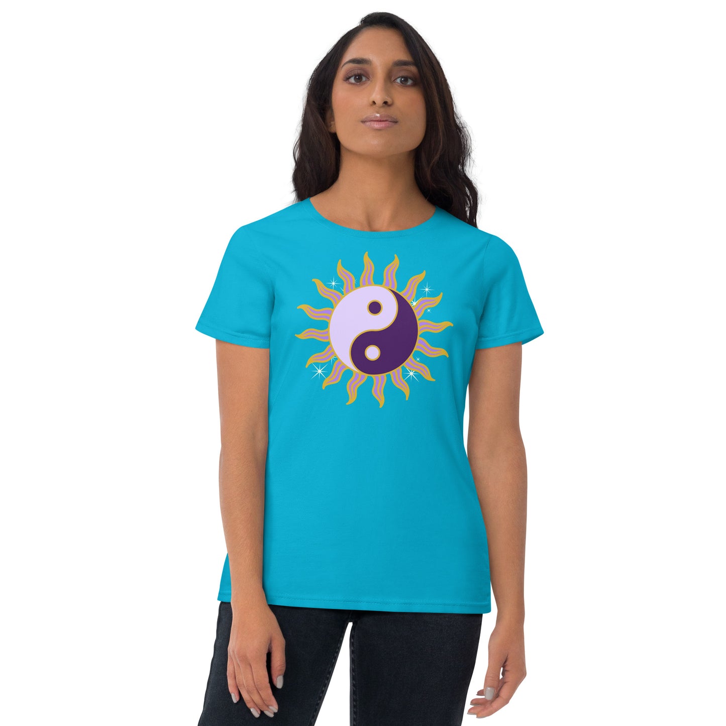 Yin Yang Sun Women's Short Sleeve T-Shirt