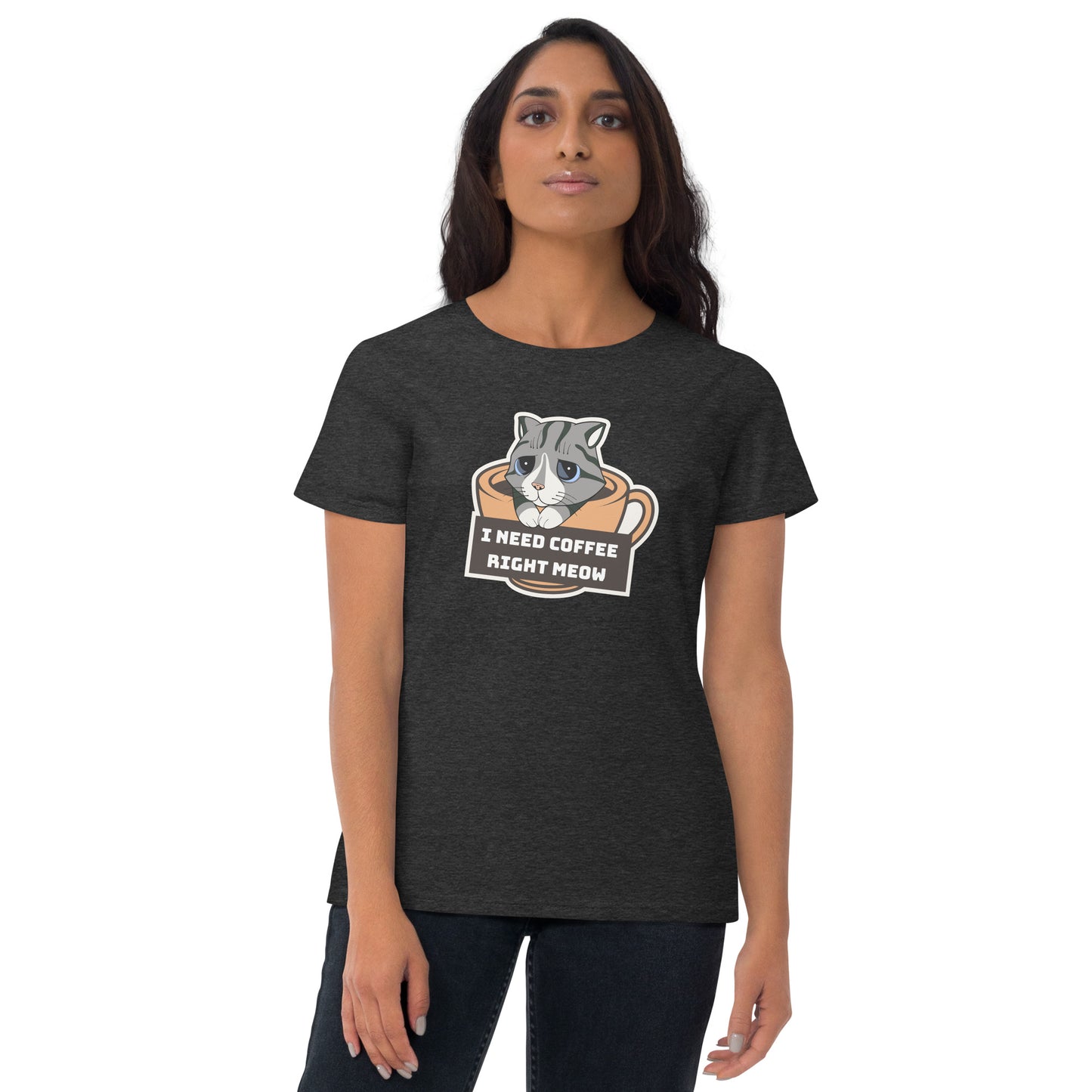 Coffee Cat Women's Short Sleeve T-Shirt