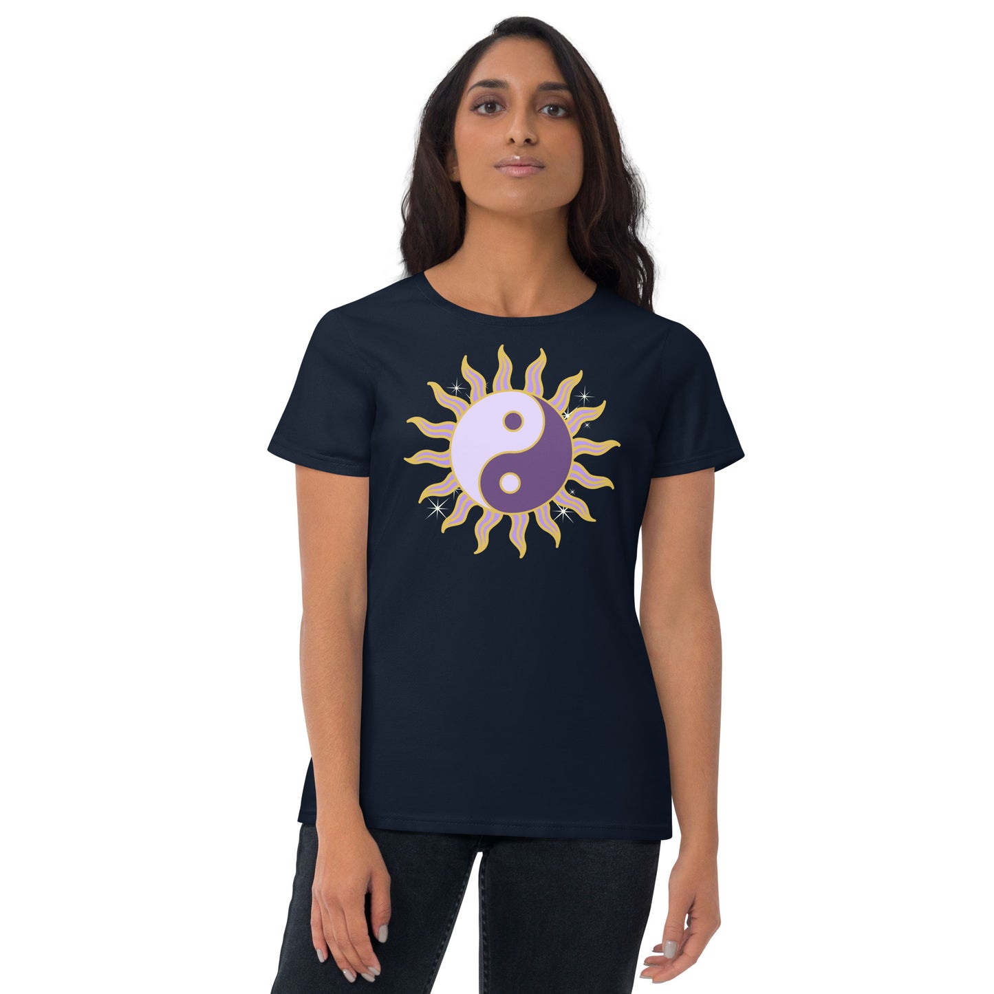 Yin Yang Sun Women's Short Sleeve T-Shirt