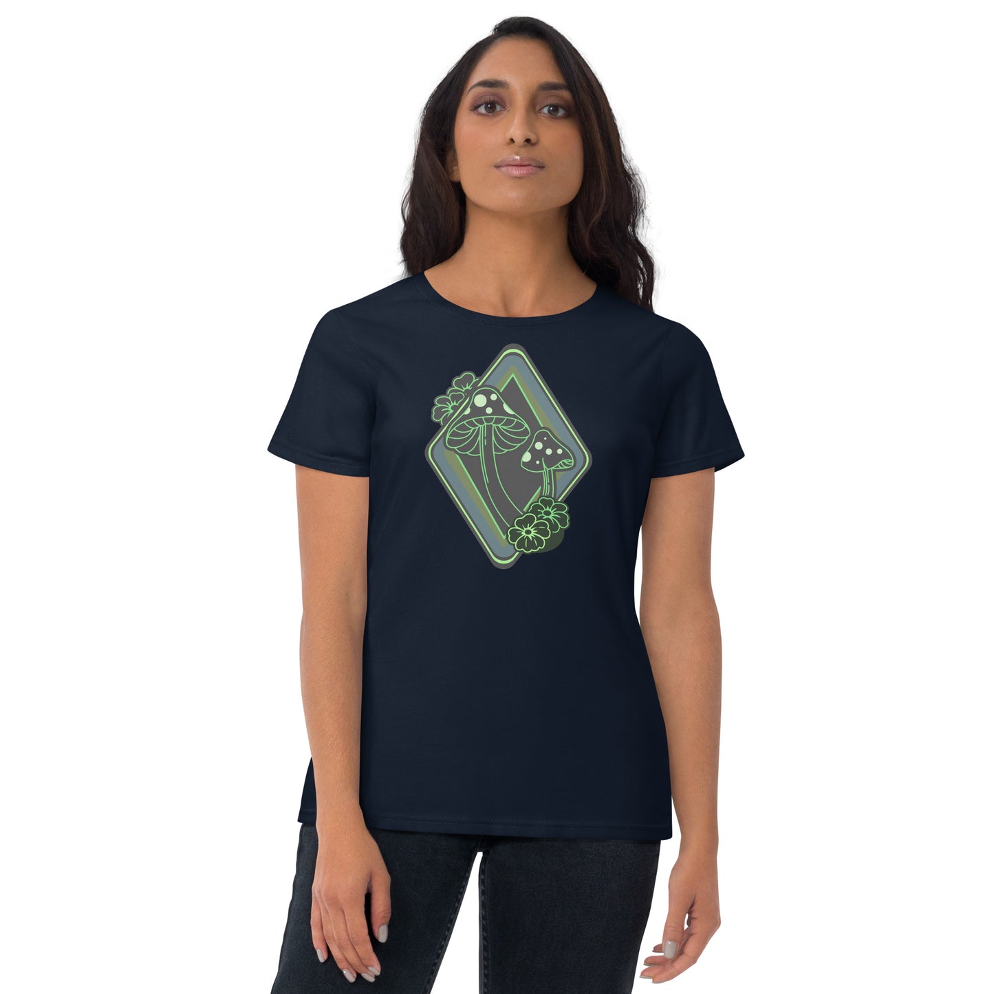 Mushrooms Diamond Women's Short Sleeve T-Shirt