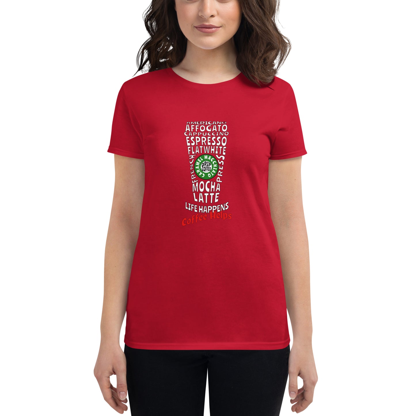 Coffee Helps Women's Short Sleeve T-Shirt