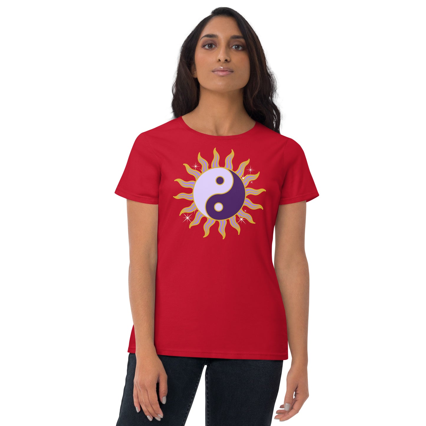 Yin Yang Sun Women's Short Sleeve T-Shirt