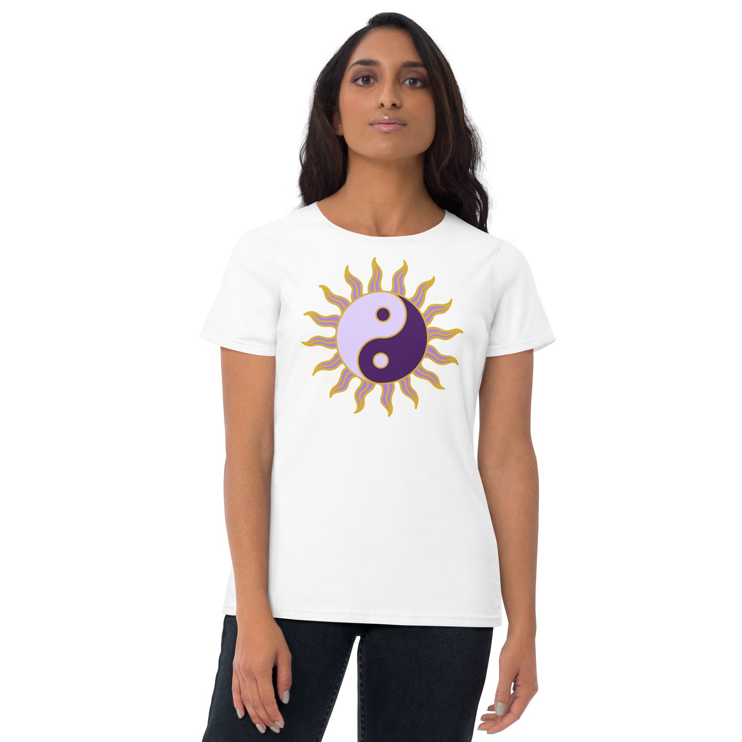 Yin Yang Sun Women's Short Sleeve T-Shirt