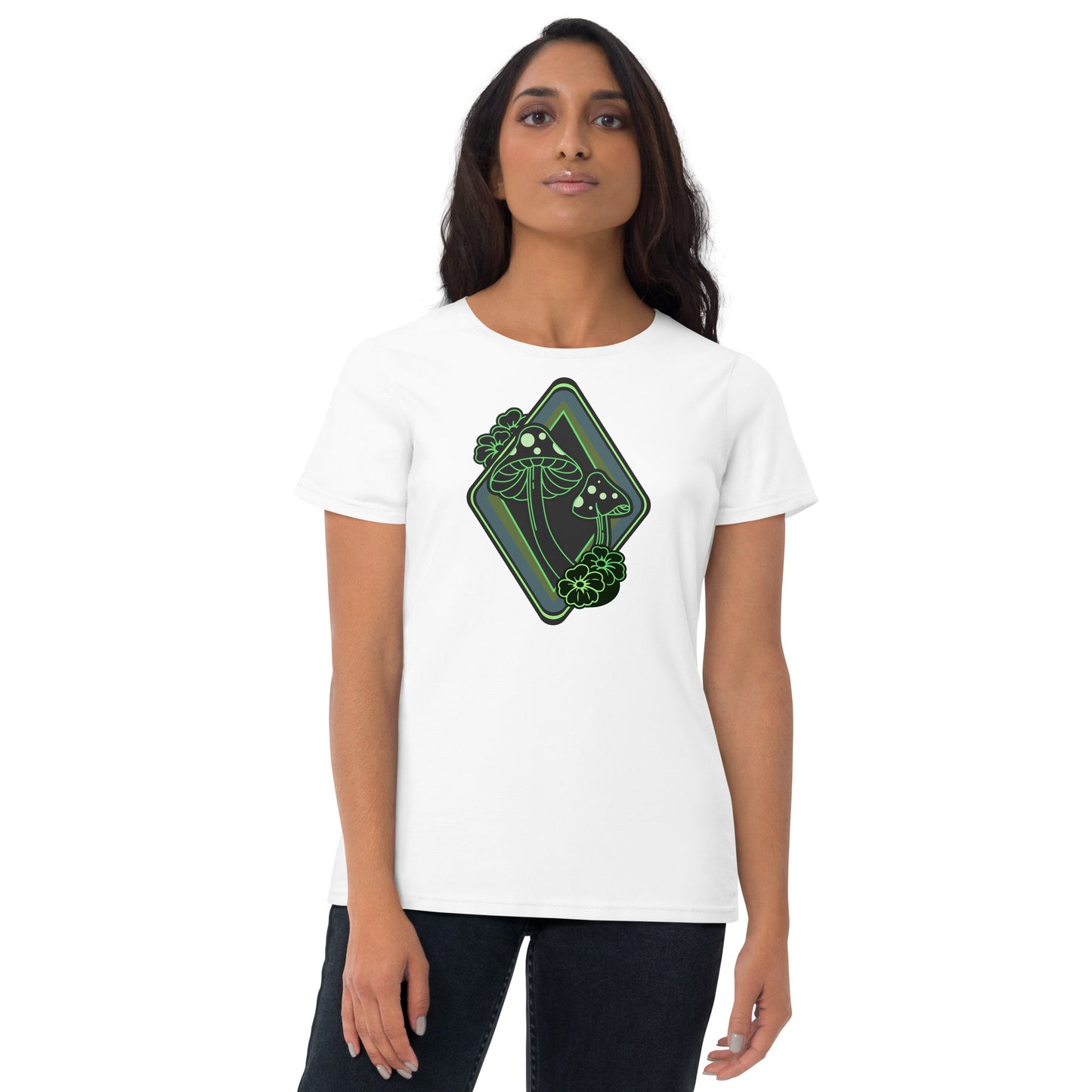 Mushrooms Diamond Women's Short Sleeve T-Shirt