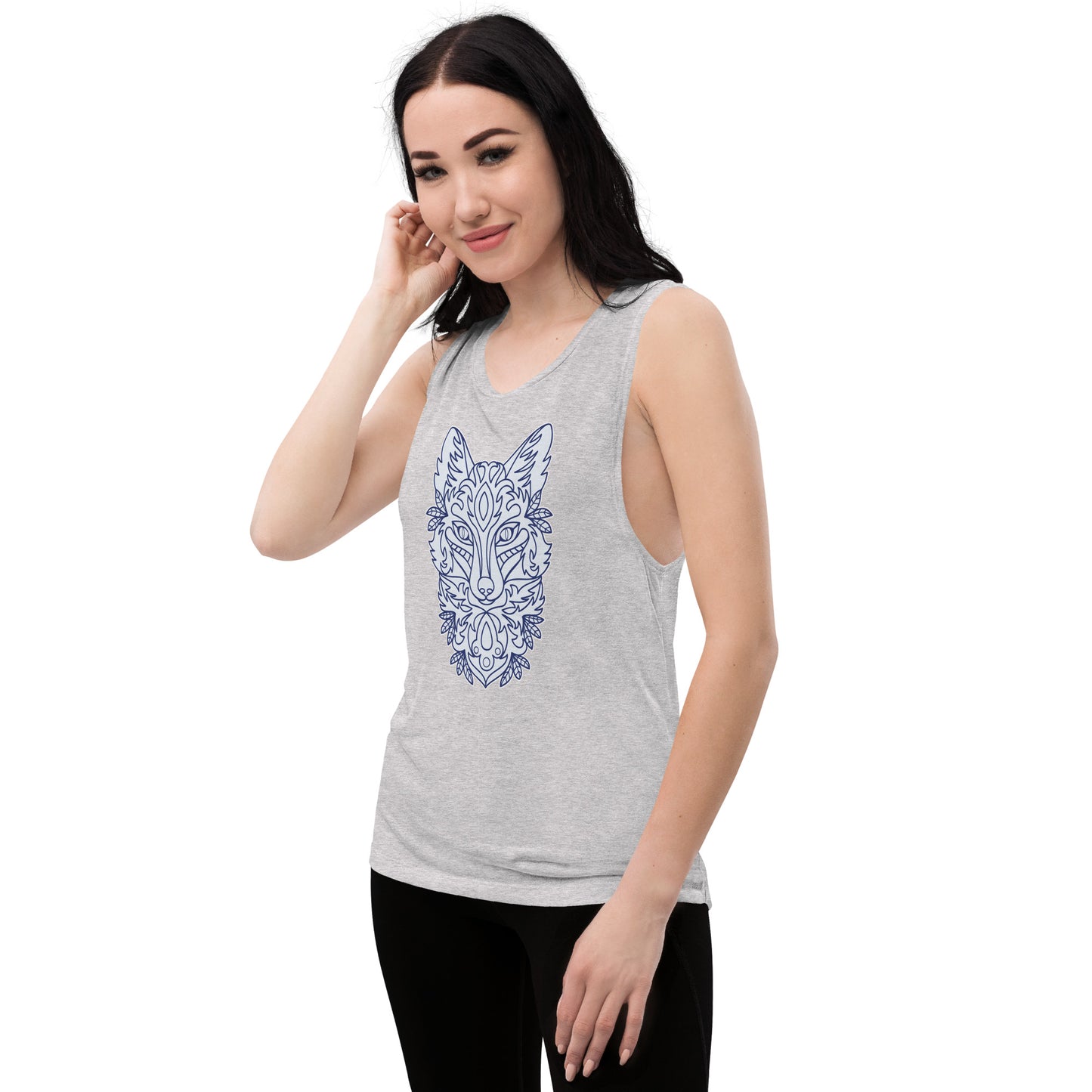 Wolf Ladies’ Muscle Tank