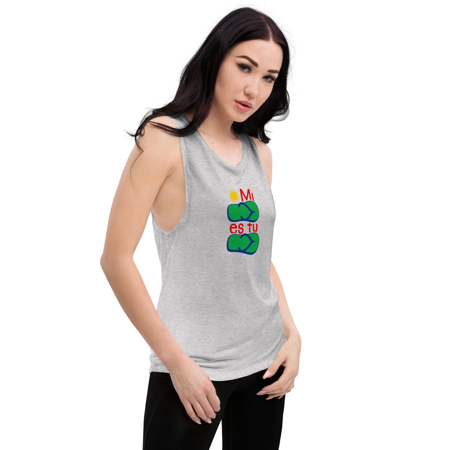 Mi Chancla Es Tu Chancla Ladies’ Muscle Tank