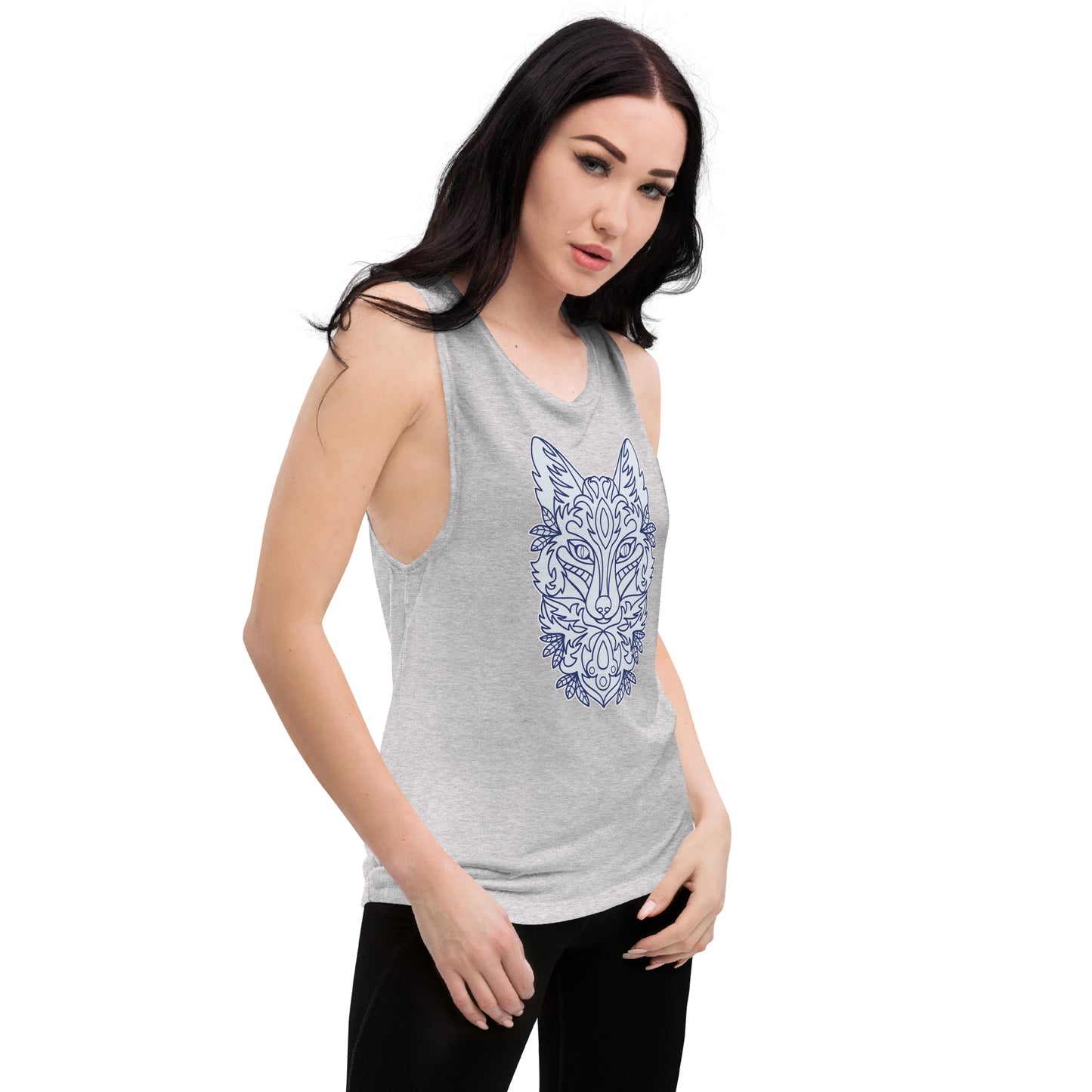 Wolf Ladies’ Muscle Tank