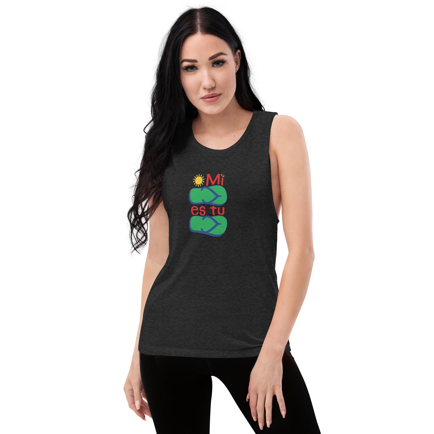 Mi Chancla Es Tu Chancla Ladies’ Muscle Tank