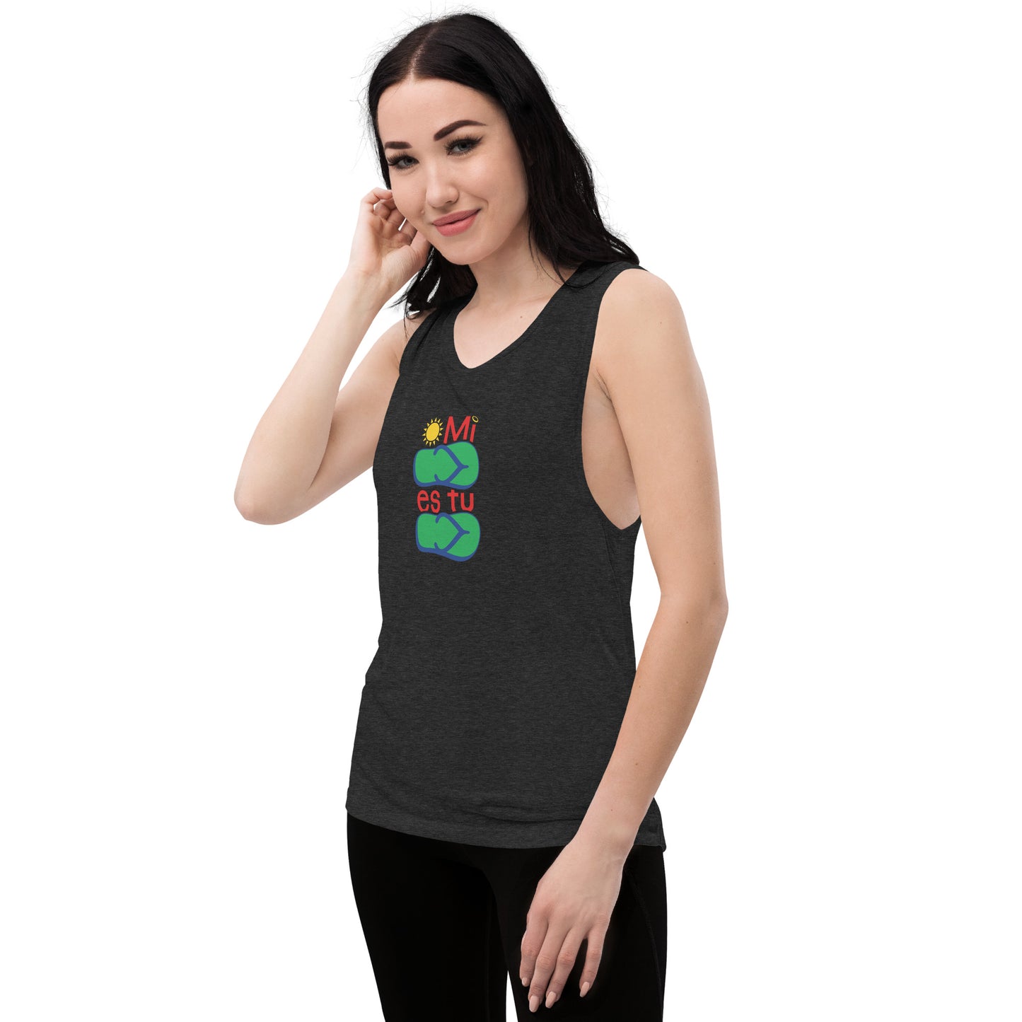 Mi Chancla Es Tu Chancla Ladies’ Muscle Tank