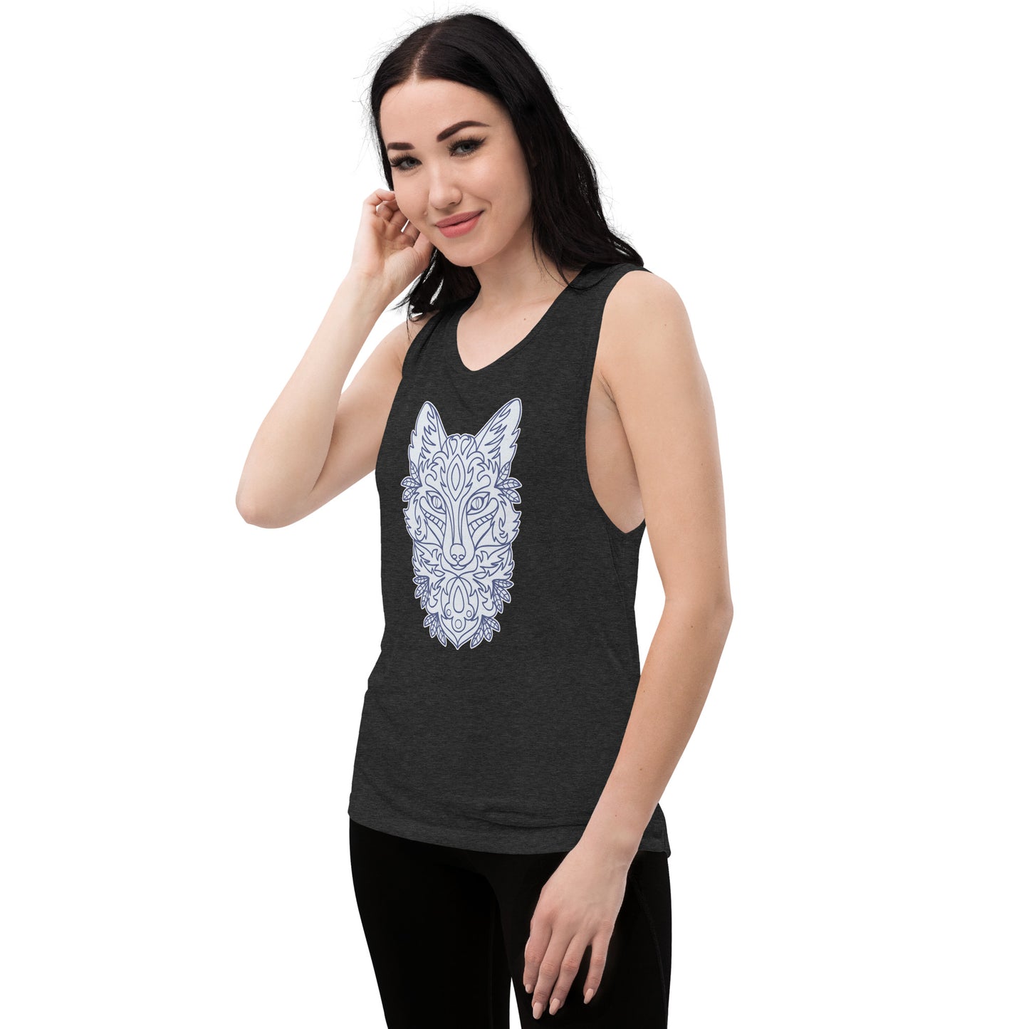 Wolf Ladies’ Muscle Tank