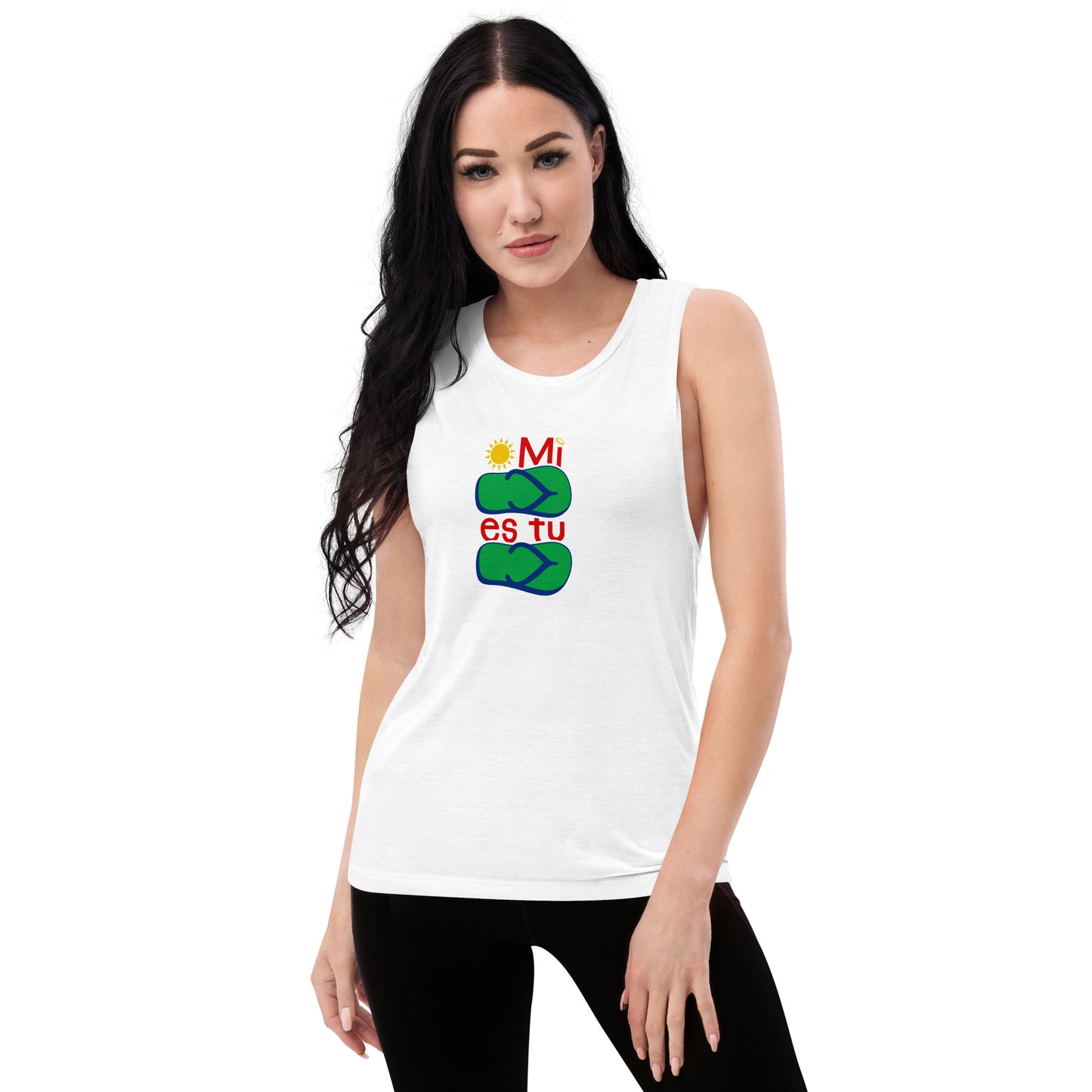 Mi Chancla Es Tu Chancla Ladies’ Muscle Tank