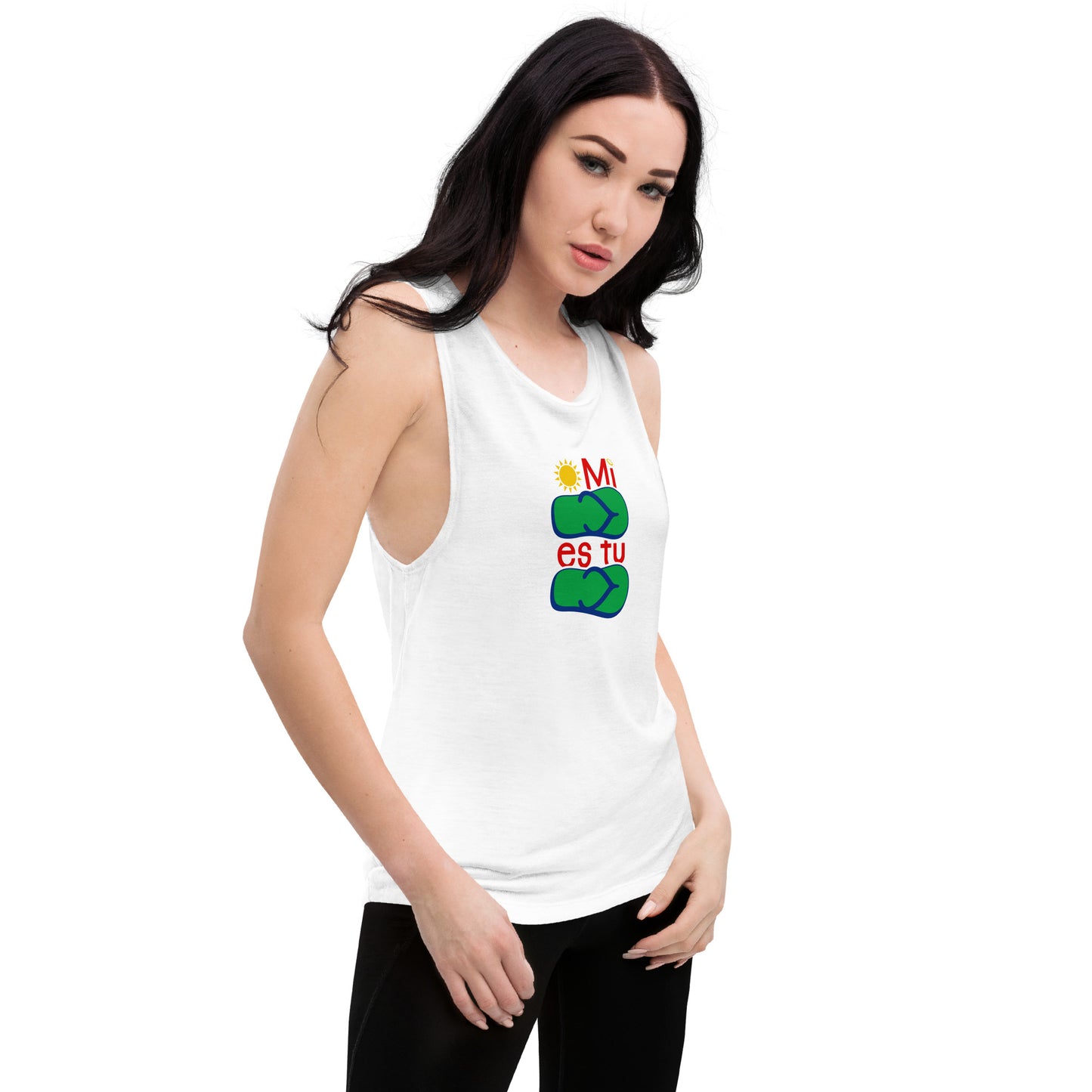 Mi Chancla Es Tu Chancla Ladies’ Muscle Tank