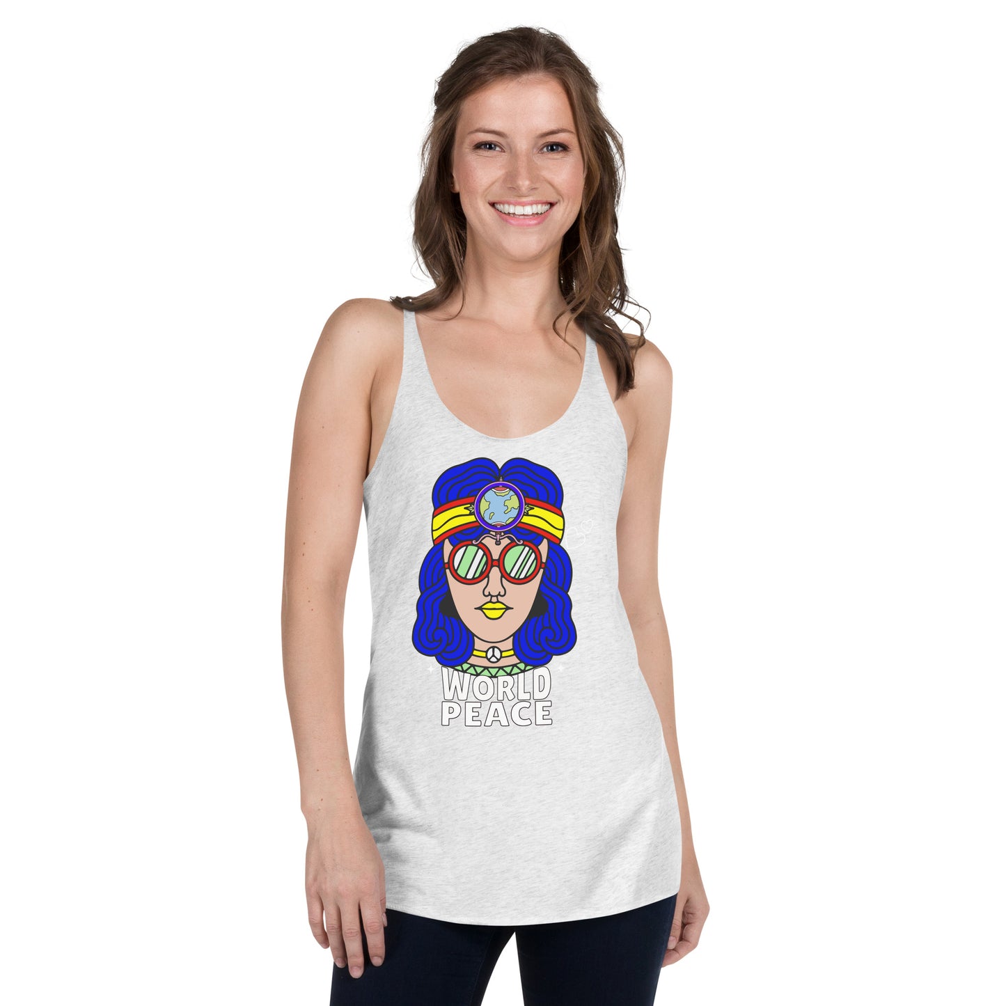 World Peace Women's Racerback Tank